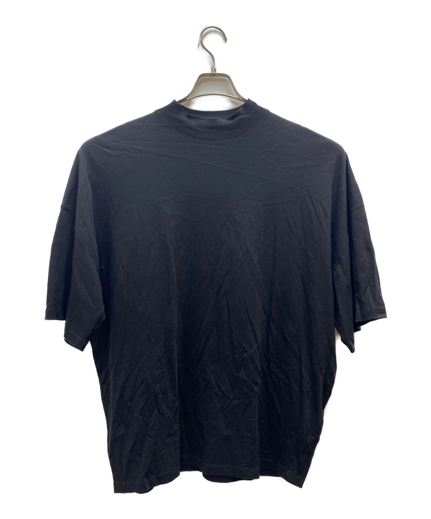 JIL SANDER (ジルサンダー) モックネック Tシャツ ブラック サイズ:M