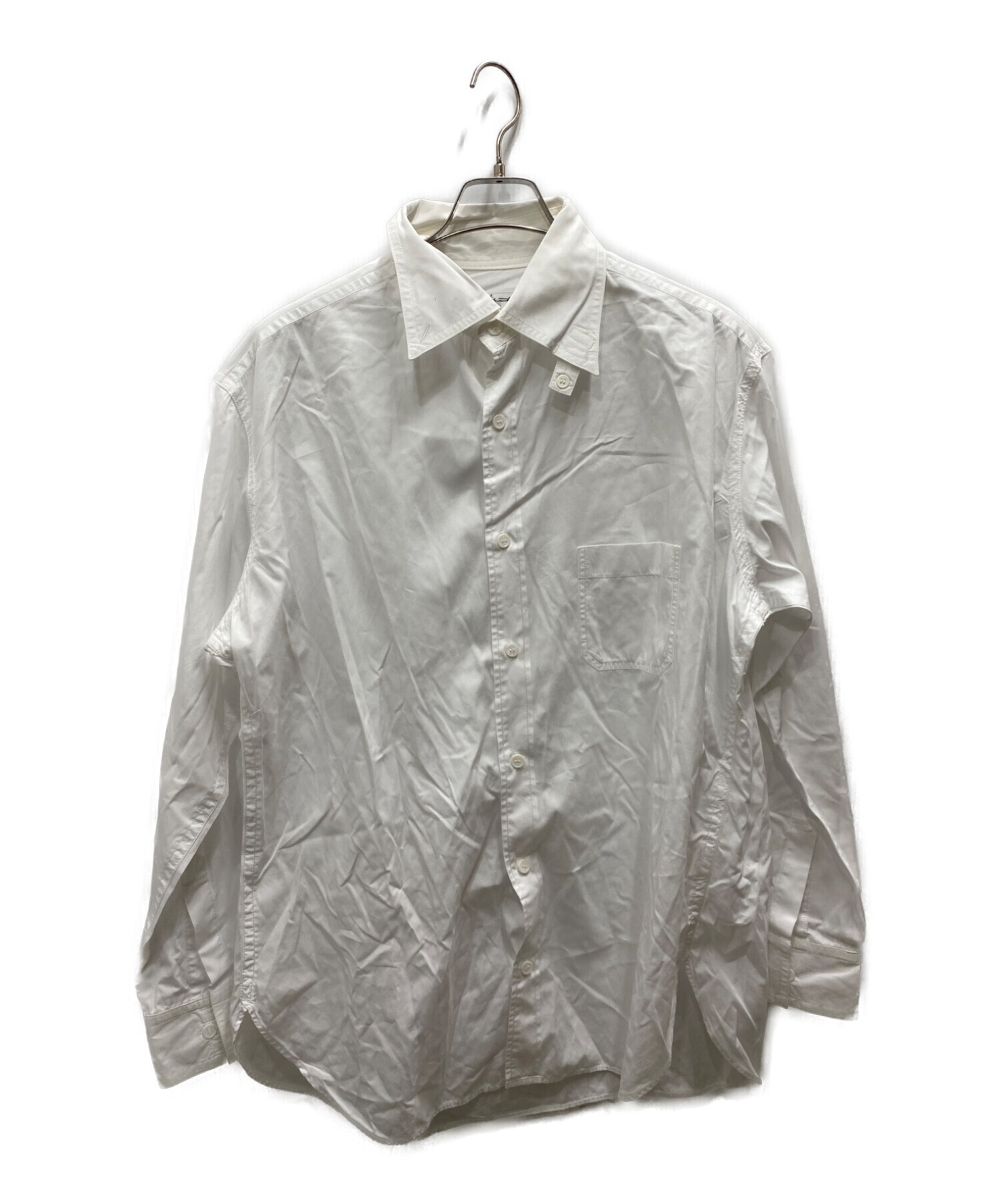 Yohji Yamamoto pour homme (ヨウジヤマモト プールオム) Twist Front Basic Shirt ホワイト サイズ:3