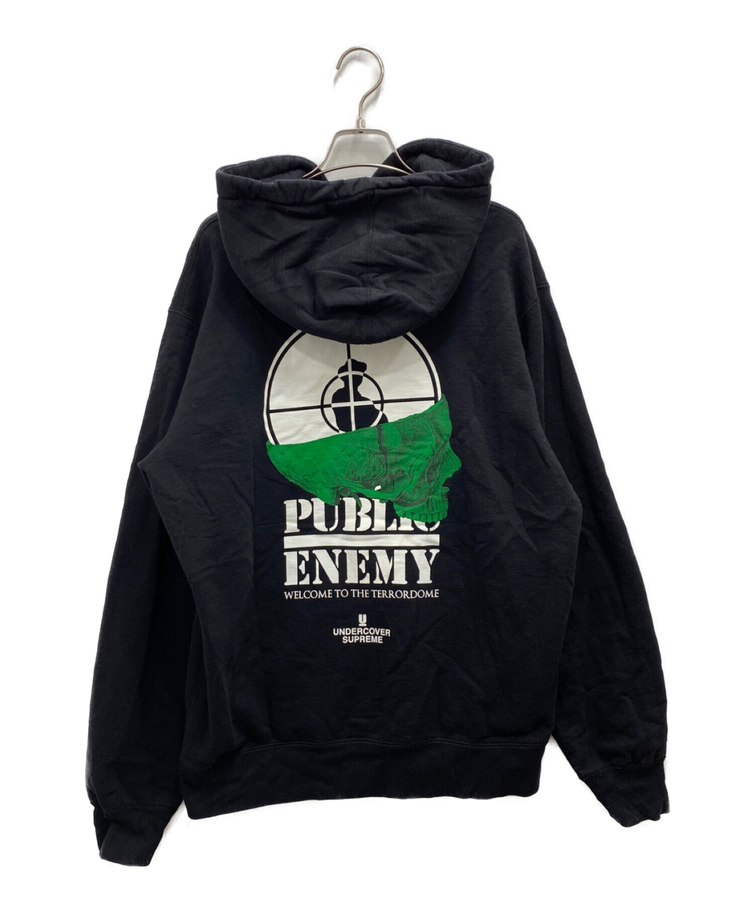 SUPREME×UNDERCOVER (シュプリーム×アンダーカバー) Public Enemy Terrordome Hooded  Sweatshirt ブラック サイズ:L