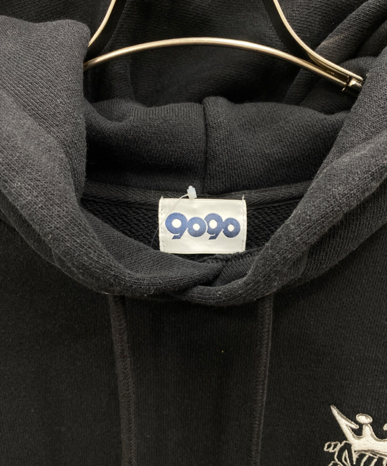 9090 (ナインティナインティ) KING LOGO HOODIE ブラック サイズ:XL