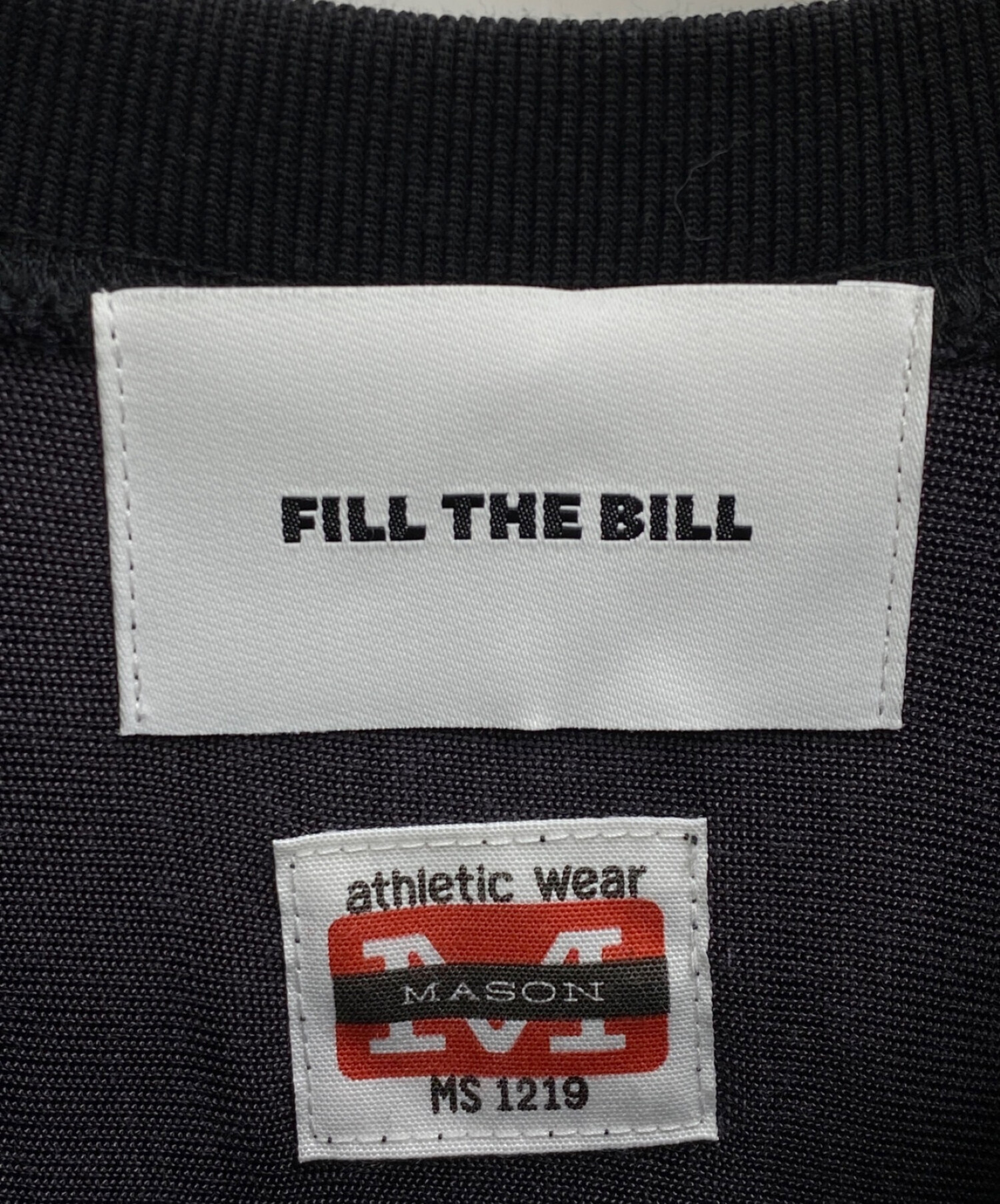 中古・古着通販】FILL THE BILL (フィルザビル) MASON FOOTBALL ONEPIECE ブラック サイズ:1｜ブランド・古着通販  トレファク公式【TREFAC FASHION】スマホサイト