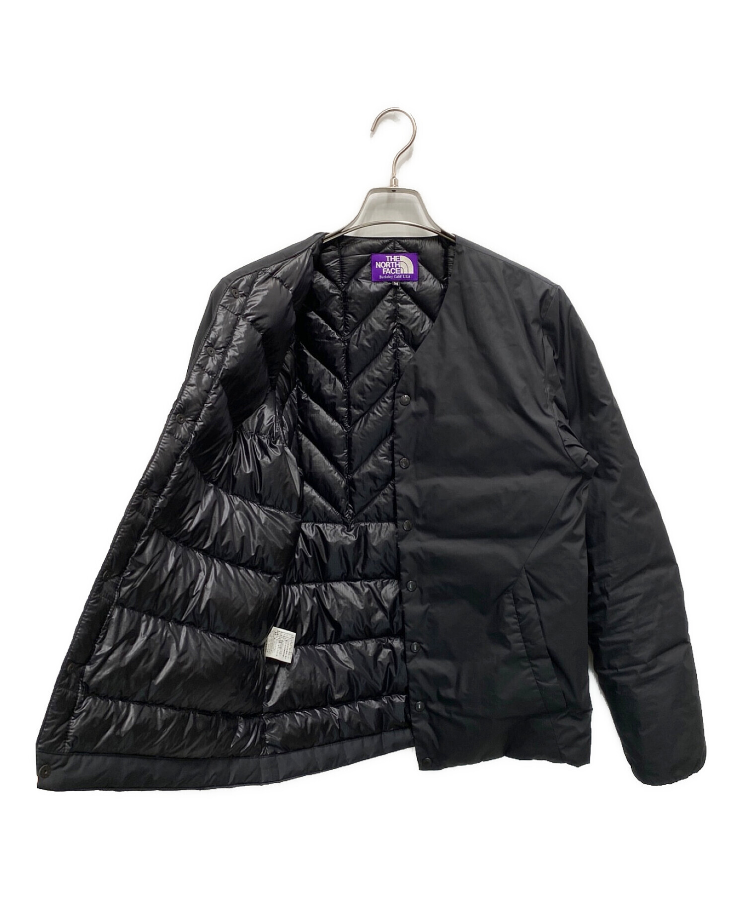 THE NORTHFACE PURPLELABEL (ザ・ノースフェイス パープルレーベル) ダウンカーディガン ブラック サイズ:M