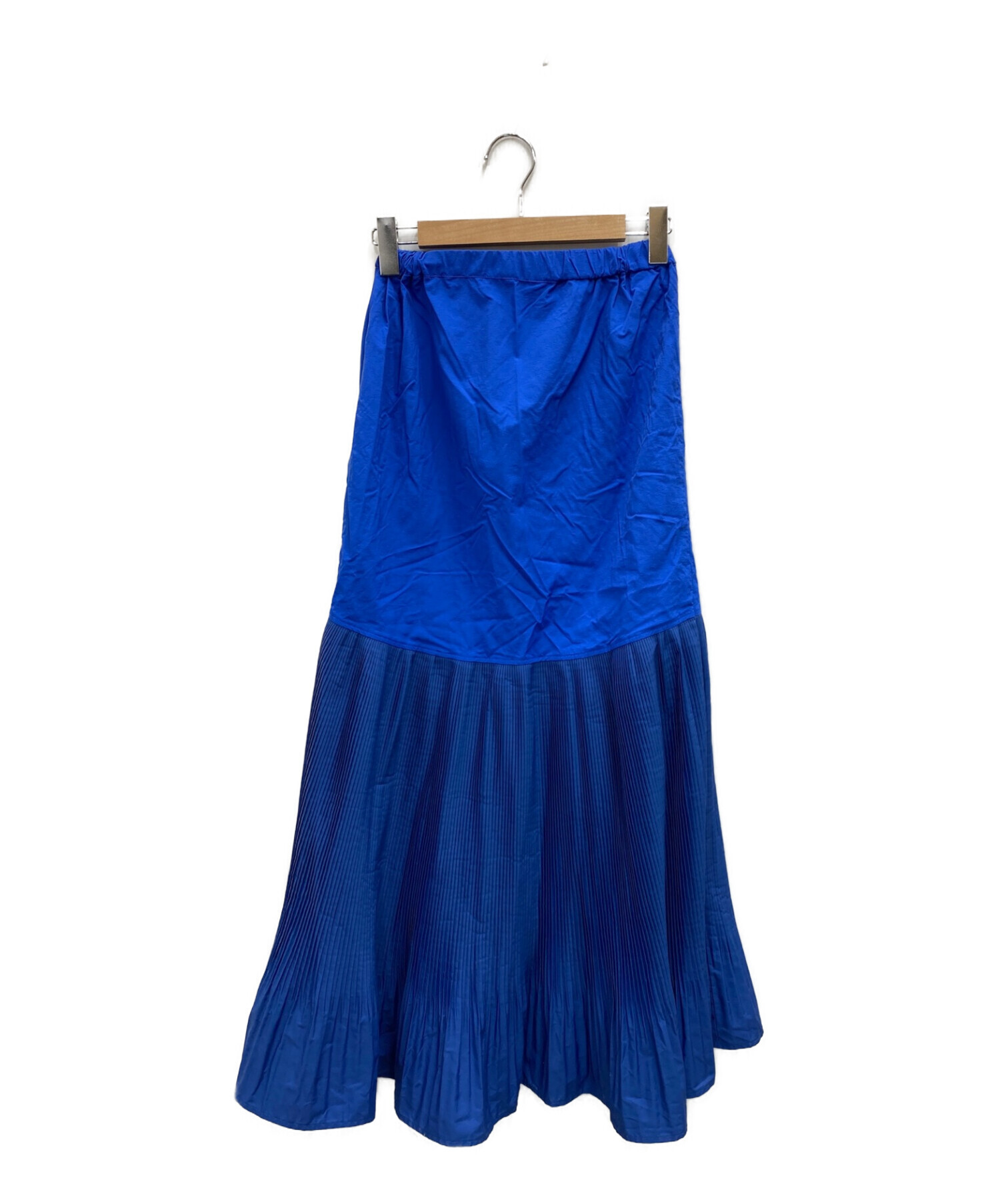 HeRIN.CYE (ヘリンドットサイ) Pleated hem SK ブルー サイズ:FREE