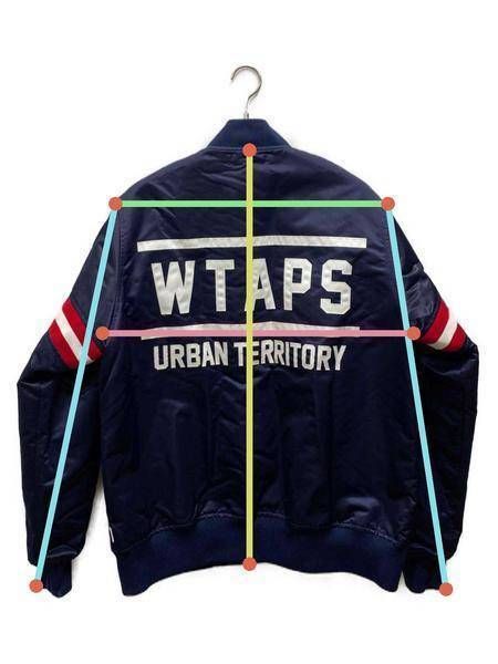 中古・古着通販】WTAPS (ダブルタップス) スタジャン ネイビー サイズ