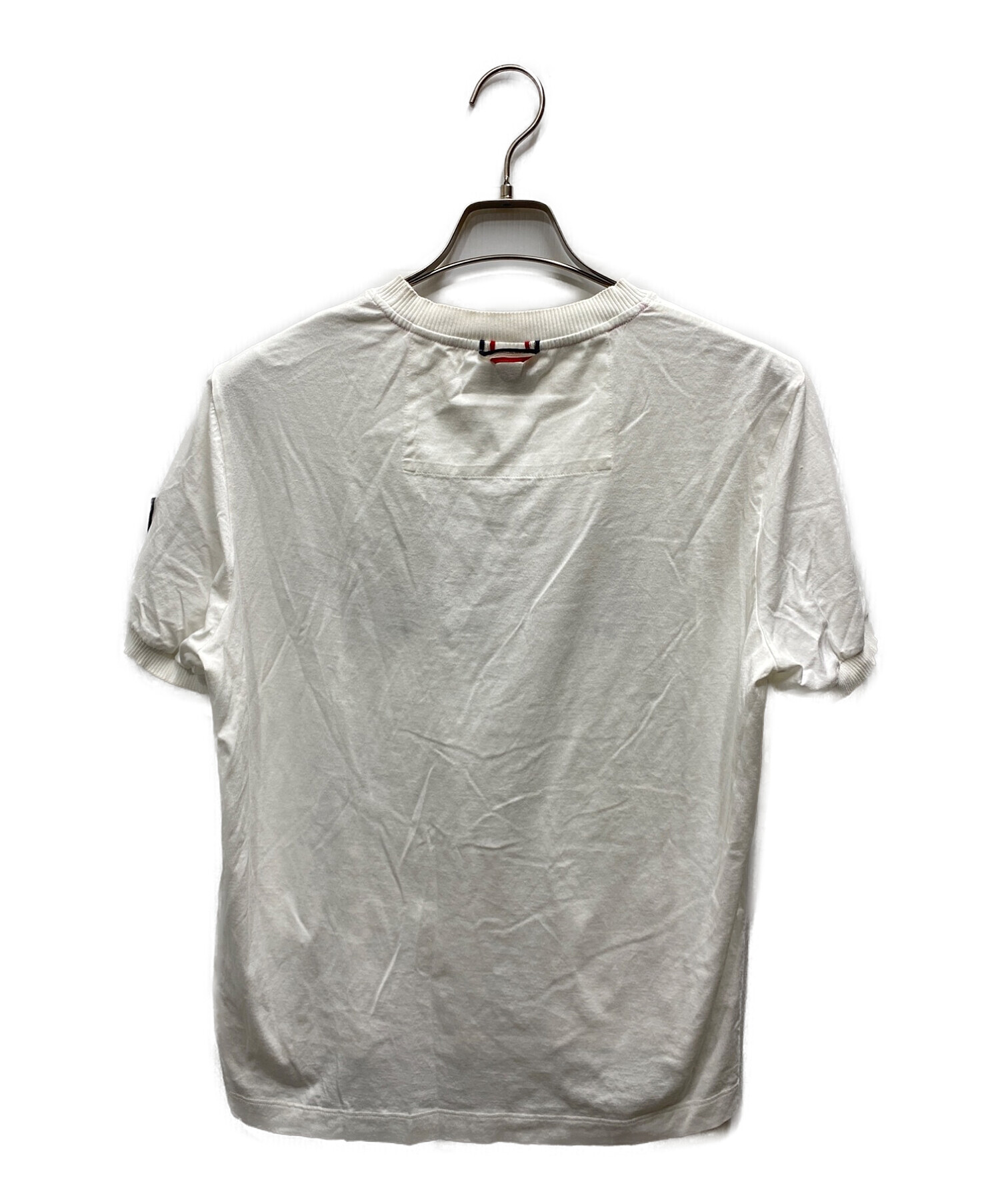 MONCLER GAMME BLEU (モンクレール ガム ブルー) ワッペンTシャツ ホワイト サイズ:L