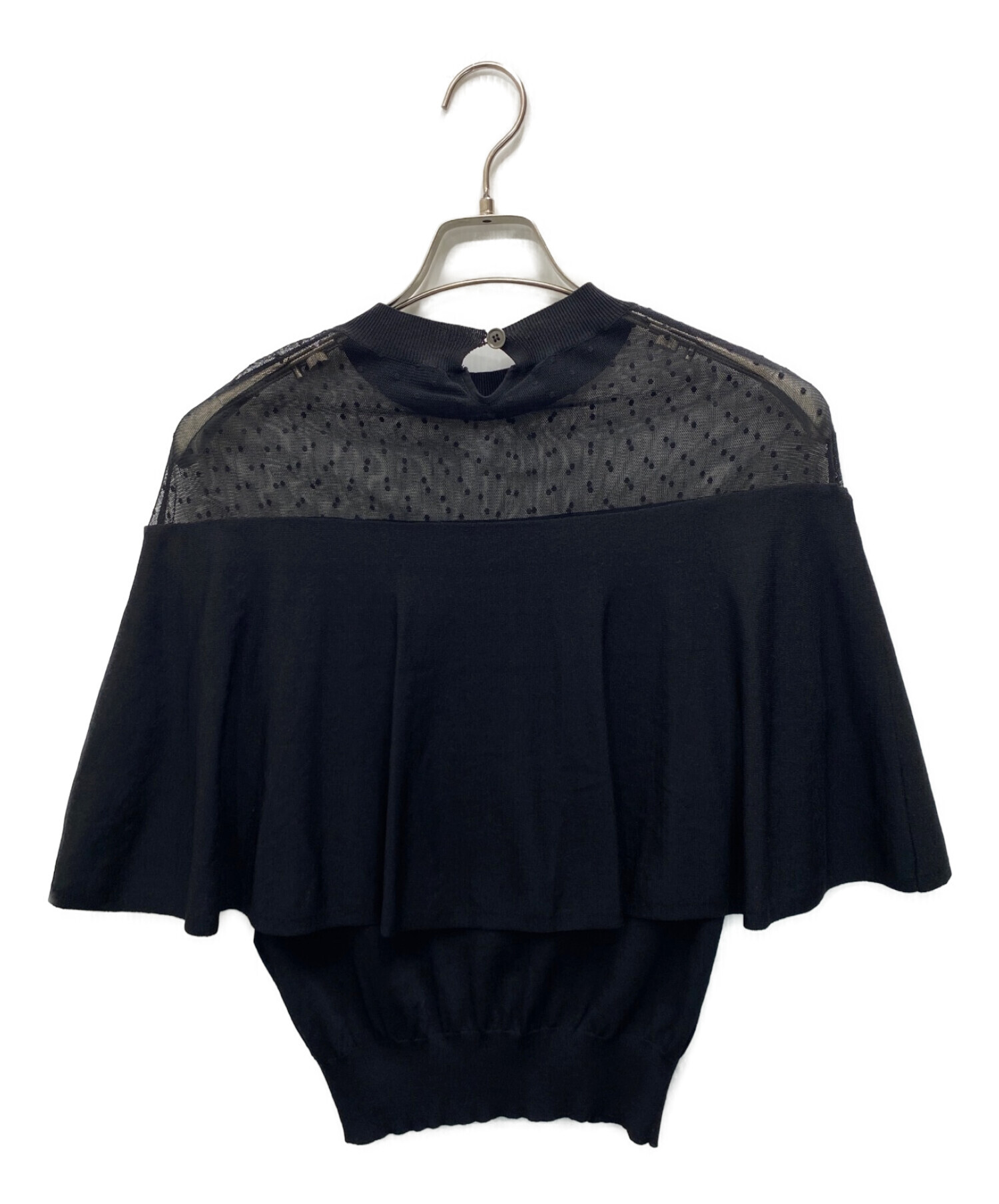 Room no.8 (ルームエイト) RAYON DRAPE CHANGE TOP ブラック サイズ:S