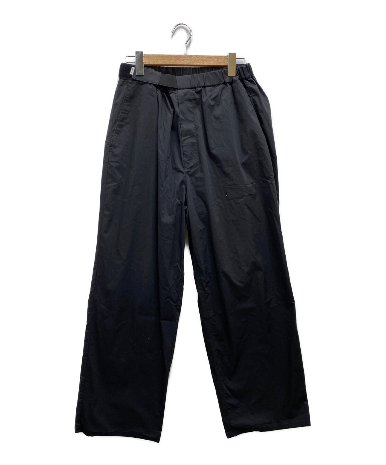 Graphpaper (グラフペーパー) STRETCH TYPEWRITER WIDE COOK PANTS ダークグレー サイズ:FREE