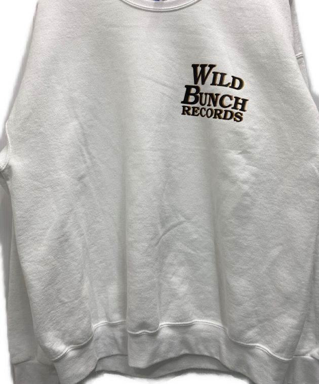 WILD BUNCH × WACKO MARIA (ワイルド・バンチ×ワコマリア) クルーネックスウェット ホワイト サイズ:XL