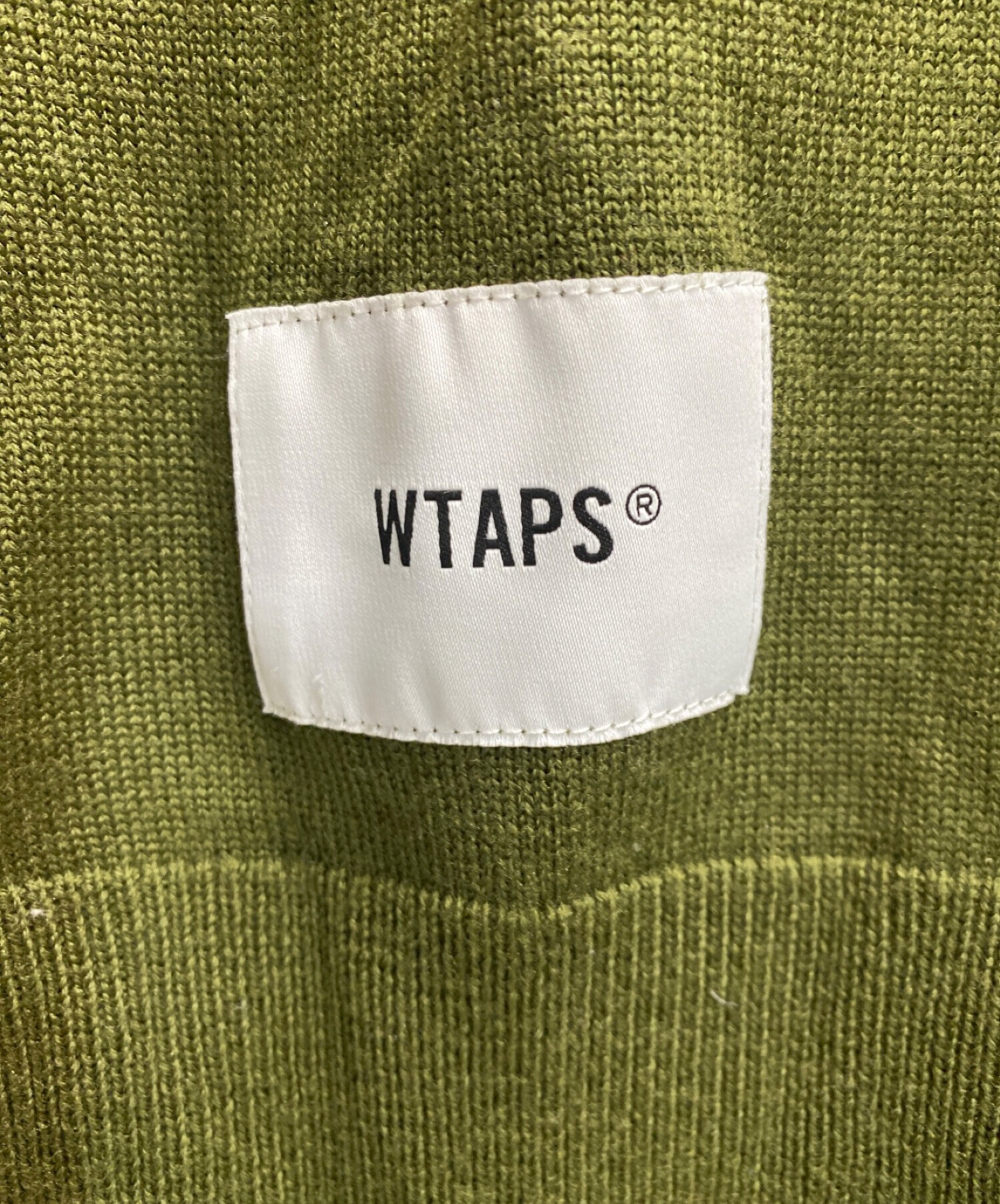 中古・古着通販】WTAPS (ダブルタップス) クルーネックニット グリーン