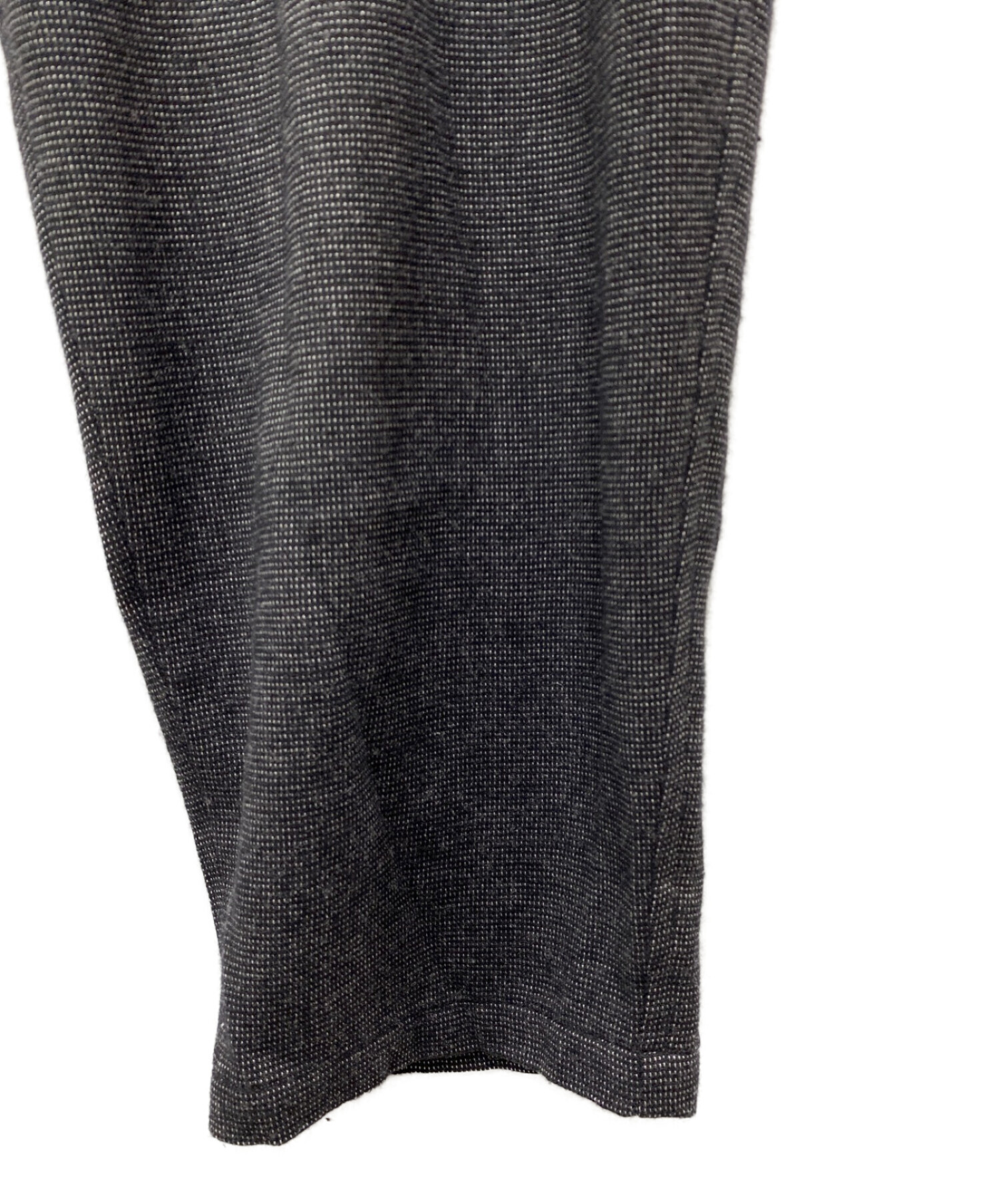 COMOLI (コモリ) ウールシルク テーパード パンツ ブラック サイズ:3
