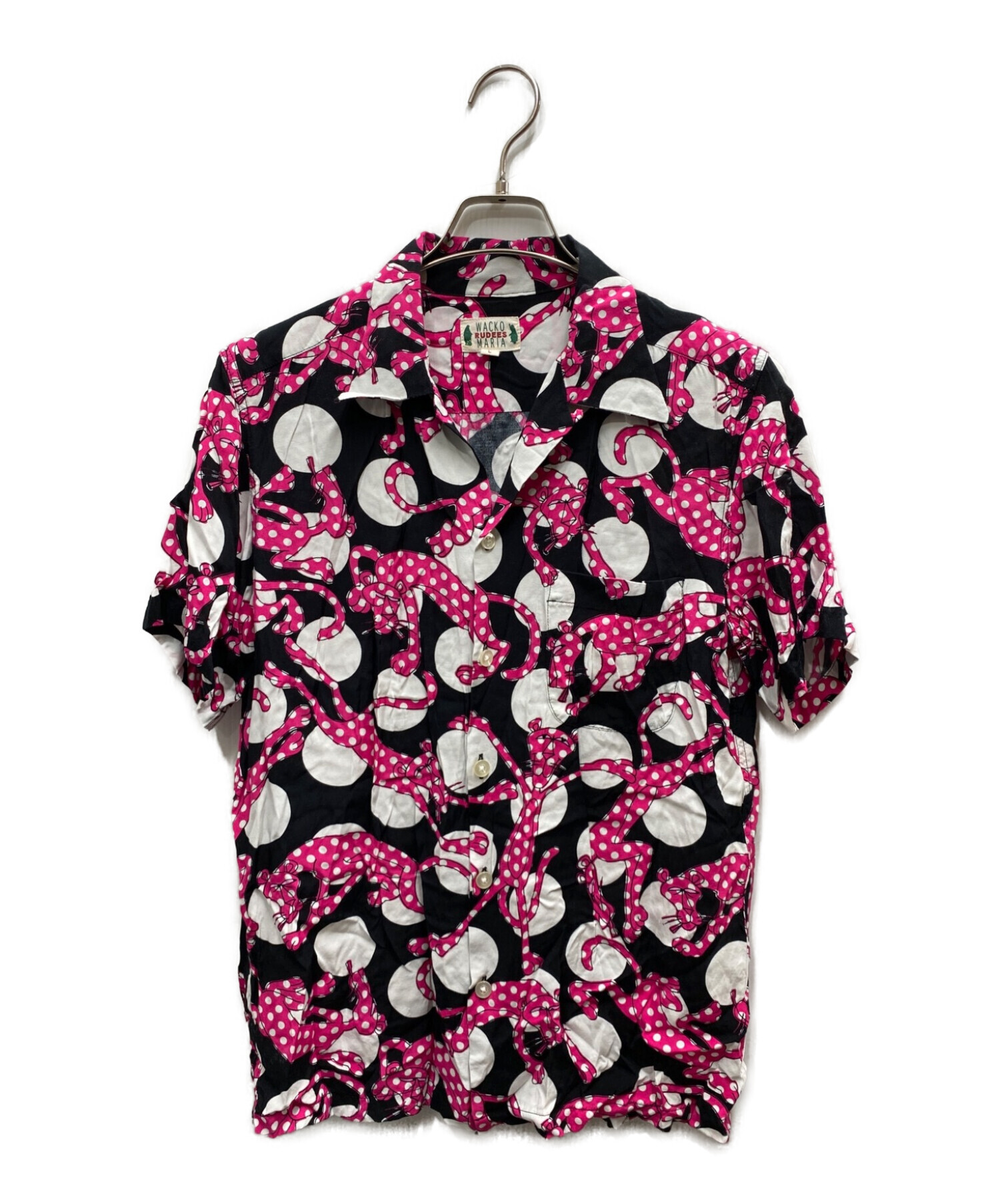 WACKO MARIA (ワコマリア) ピンクパンサーシャツ ブラック サイズ:L