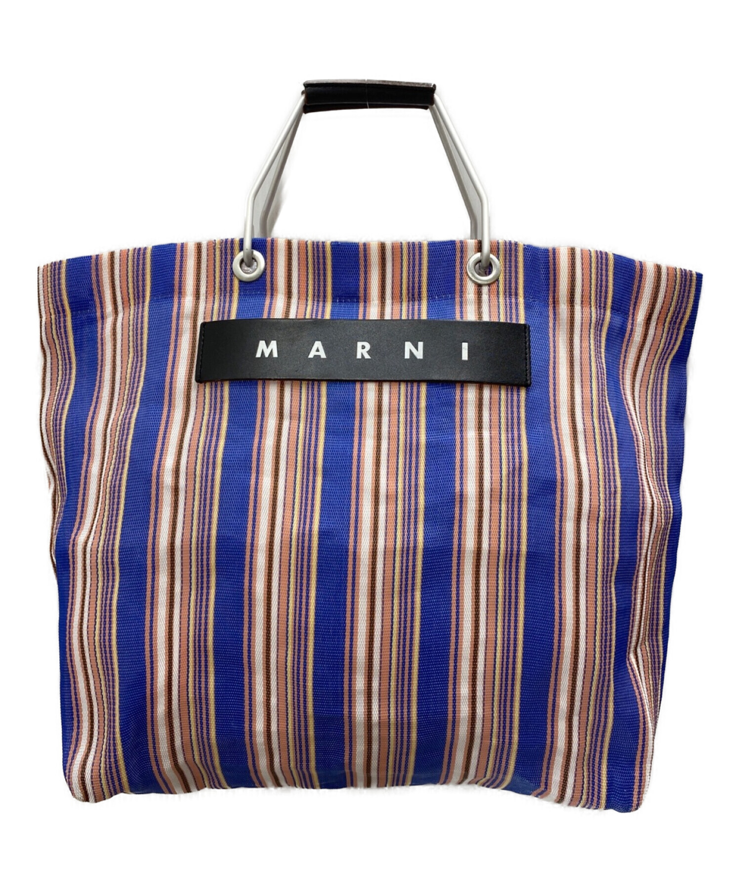 中古・古着通販】MARNI (マルニ) フラワーカフェ ストライプバッグ