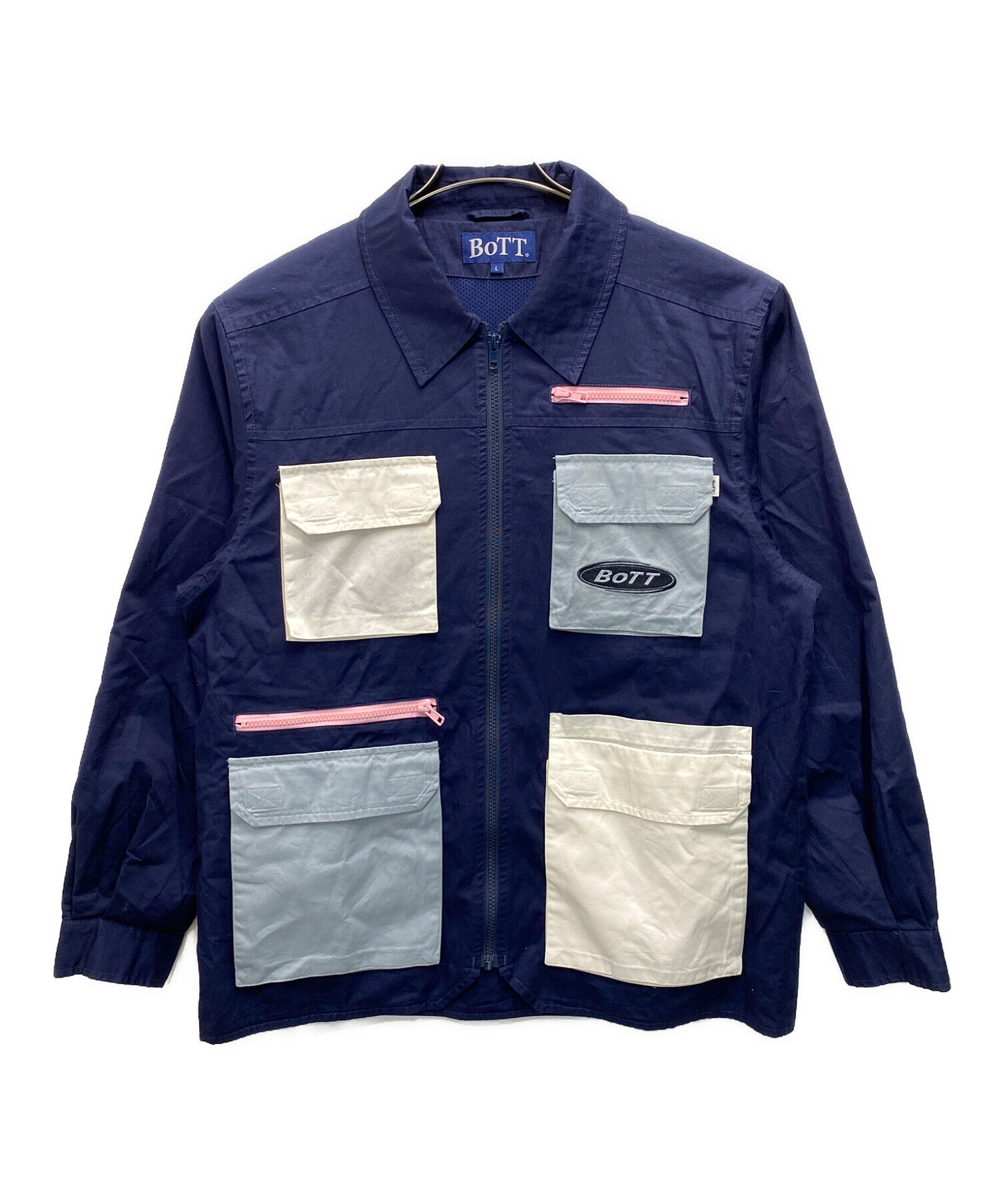 中古・古着通販】BoTT (ボット) 22AW Multi Pocket Jacket ネイビー