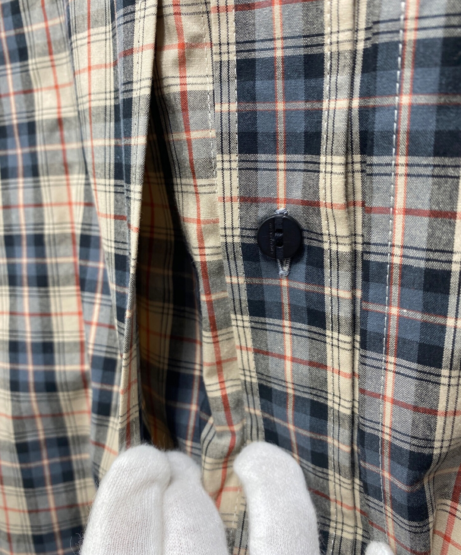 中古・古着通販】meanswhile (ミーンズワイル) COTTON CHECK