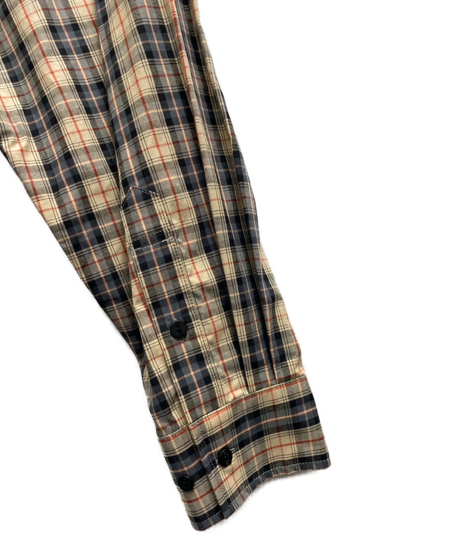 中古・古着通販】meanswhile (ミーンズワイル) COTTON CHECK