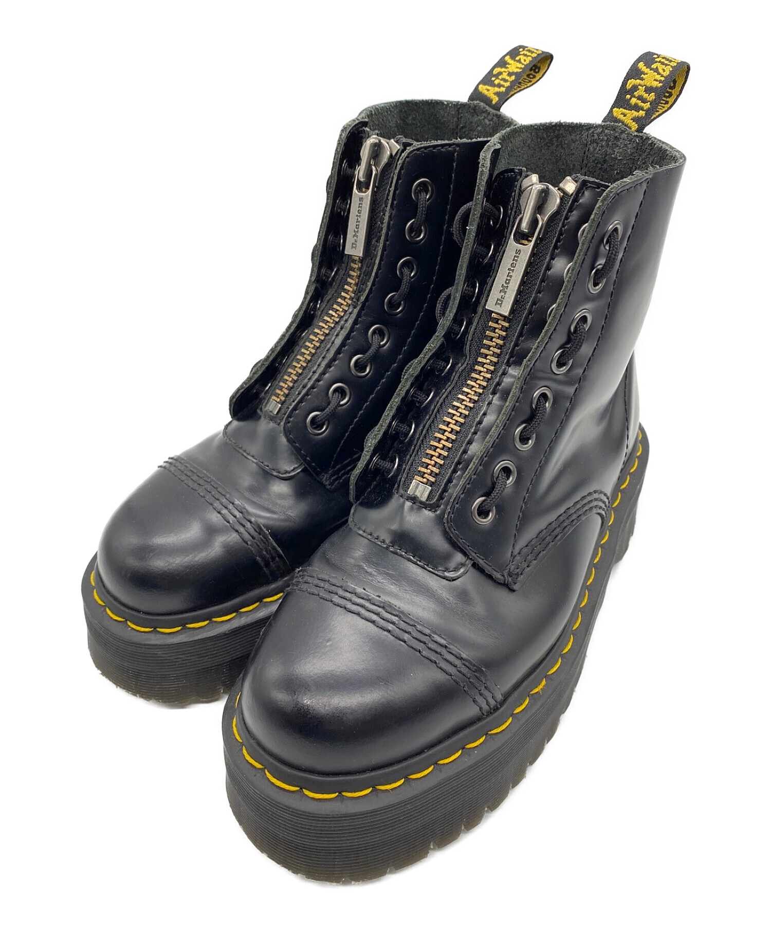 Dr.Martens (ドクターマーチン) フロントジップ８ホールブーツ ブラック サイズ:UE38