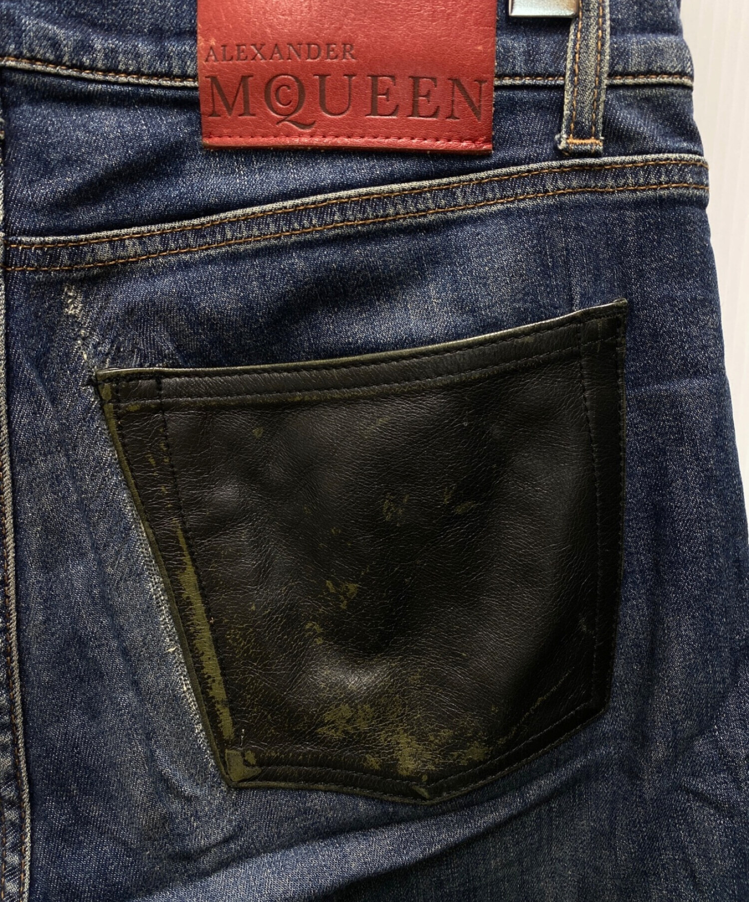 ALEXANDER McQUEEN (アレキサンダーマックイーン) デニムパンツ インディゴ サイズ:48