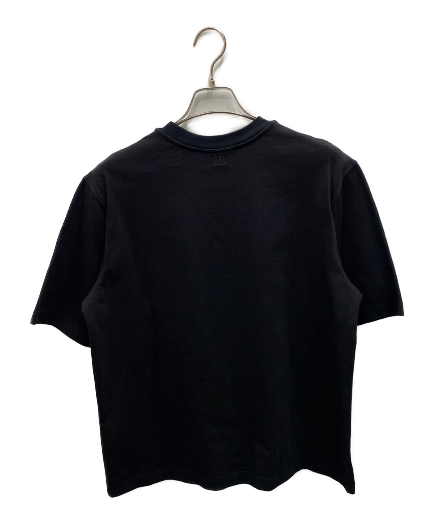 AMI Alexandre Mattiussi (アミ アレクサンドル マテュッシ) オーバーサイズTシャツ ブラック サイズ:XXS