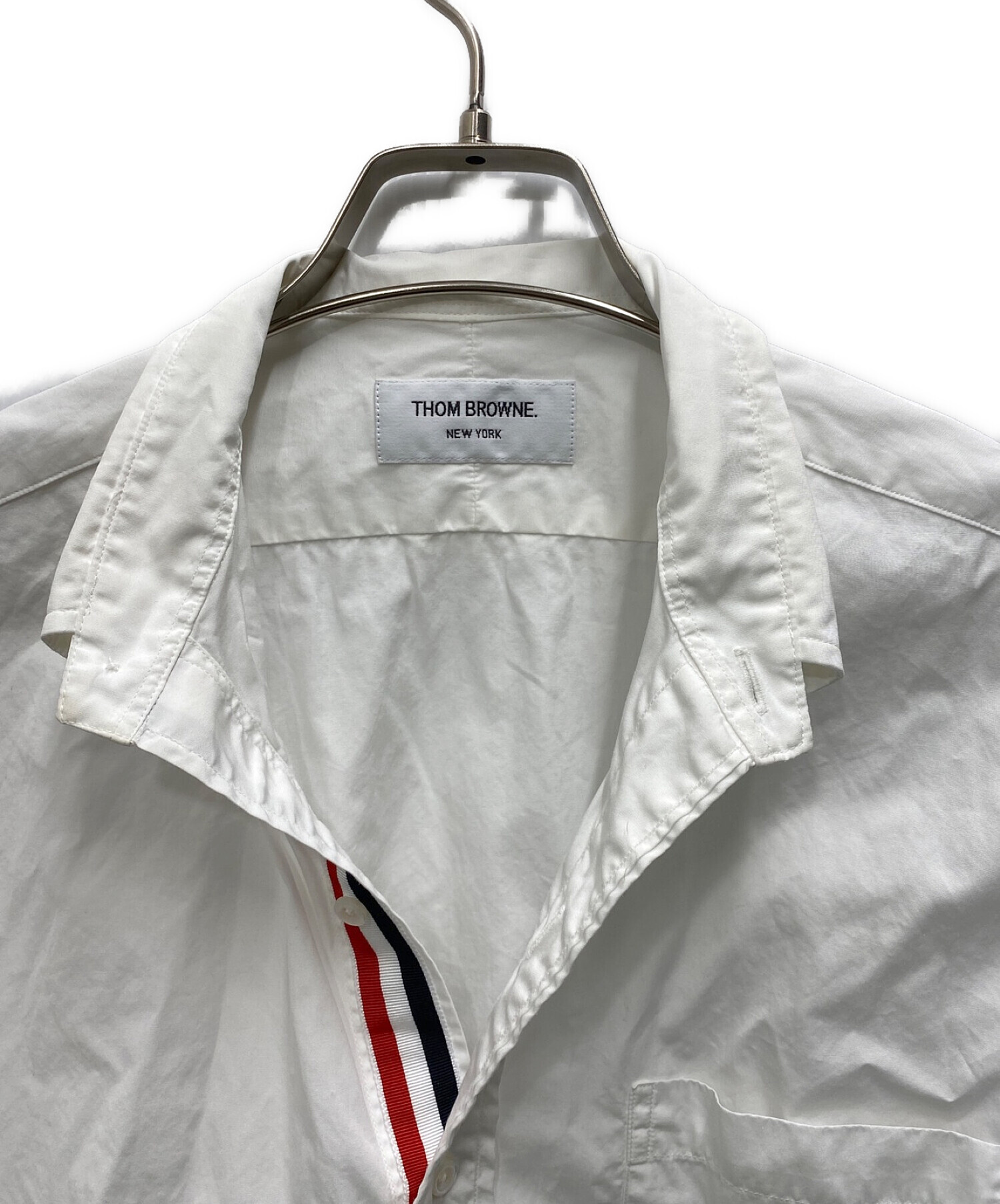 中古・古着通販】Thom Browne (トムブラウン) トリコロール長袖シャツ