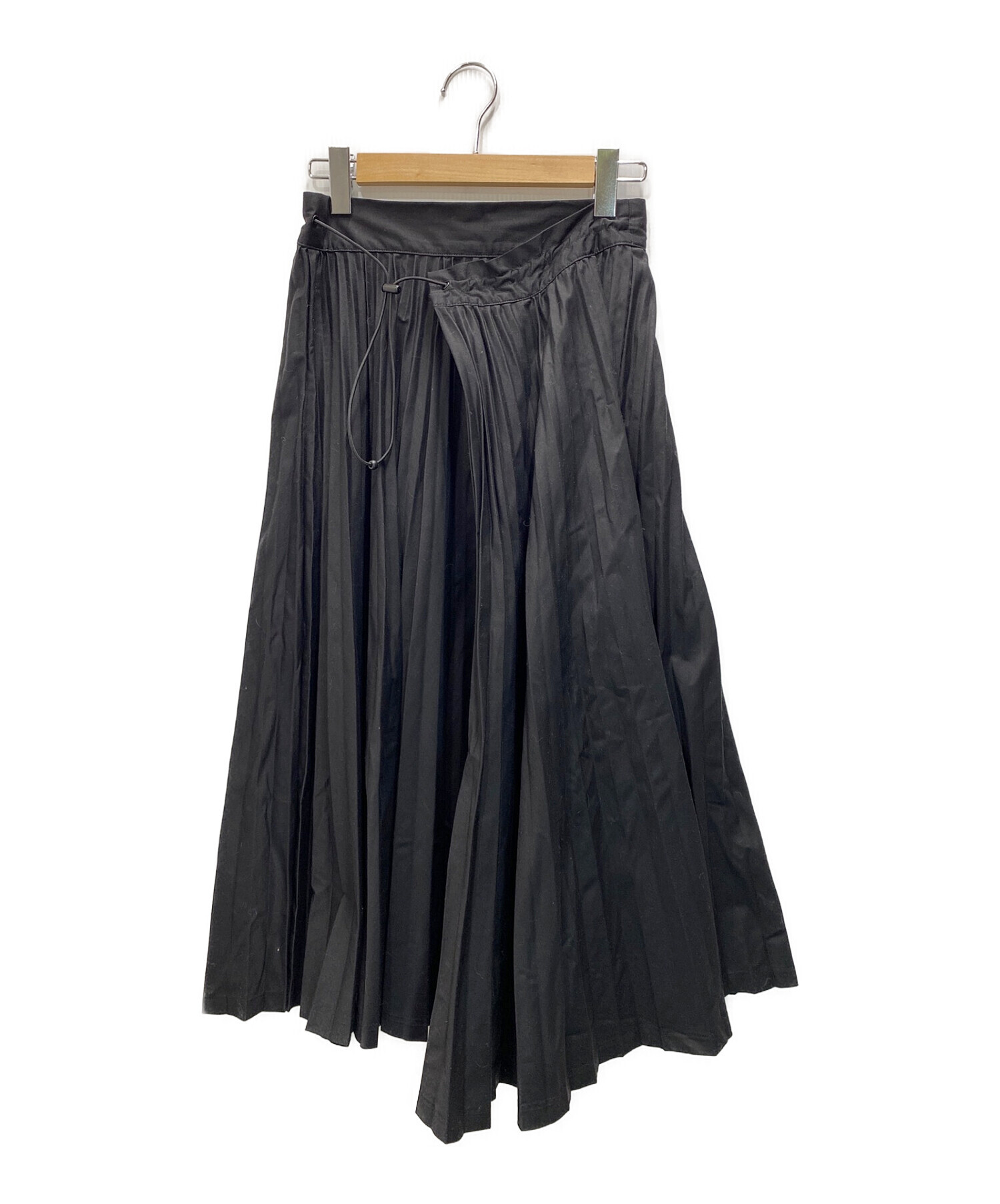 TOGA VIRILIS (トーガ ビリリース) プリーツスカート ブラック サイズ:36