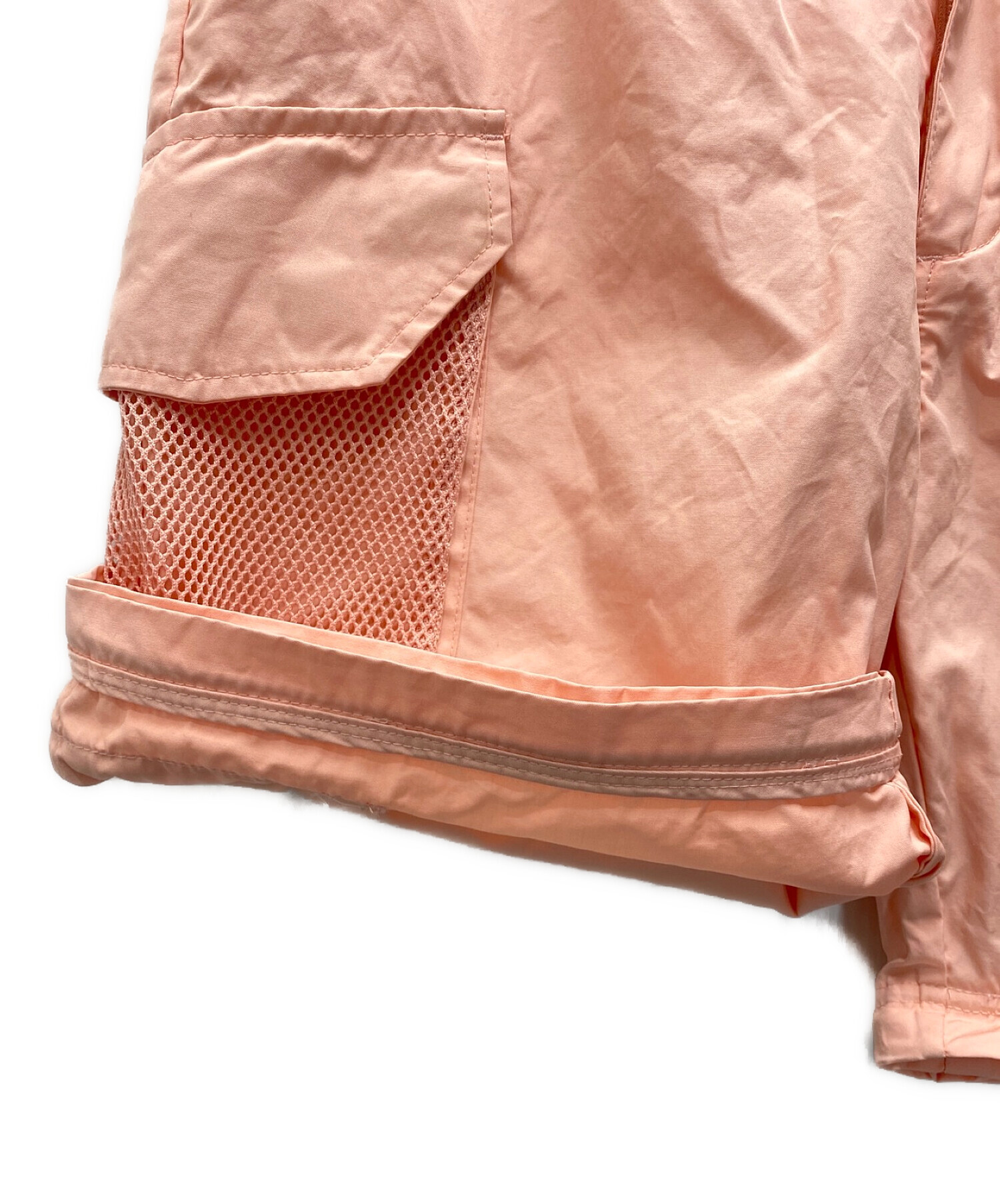 SUPREME (シュプリーム) メッシュポケットベルテッドカーゴパンツ ピンク サイズ:M