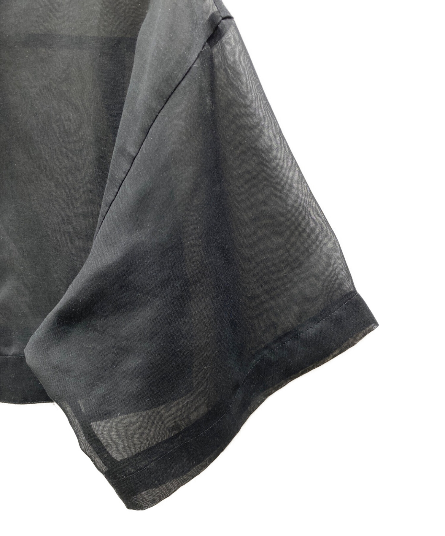 MAISON SPECIAL (メゾンスペシャル) サイドポケットクロップドシャツ ブラック サイズ:M
