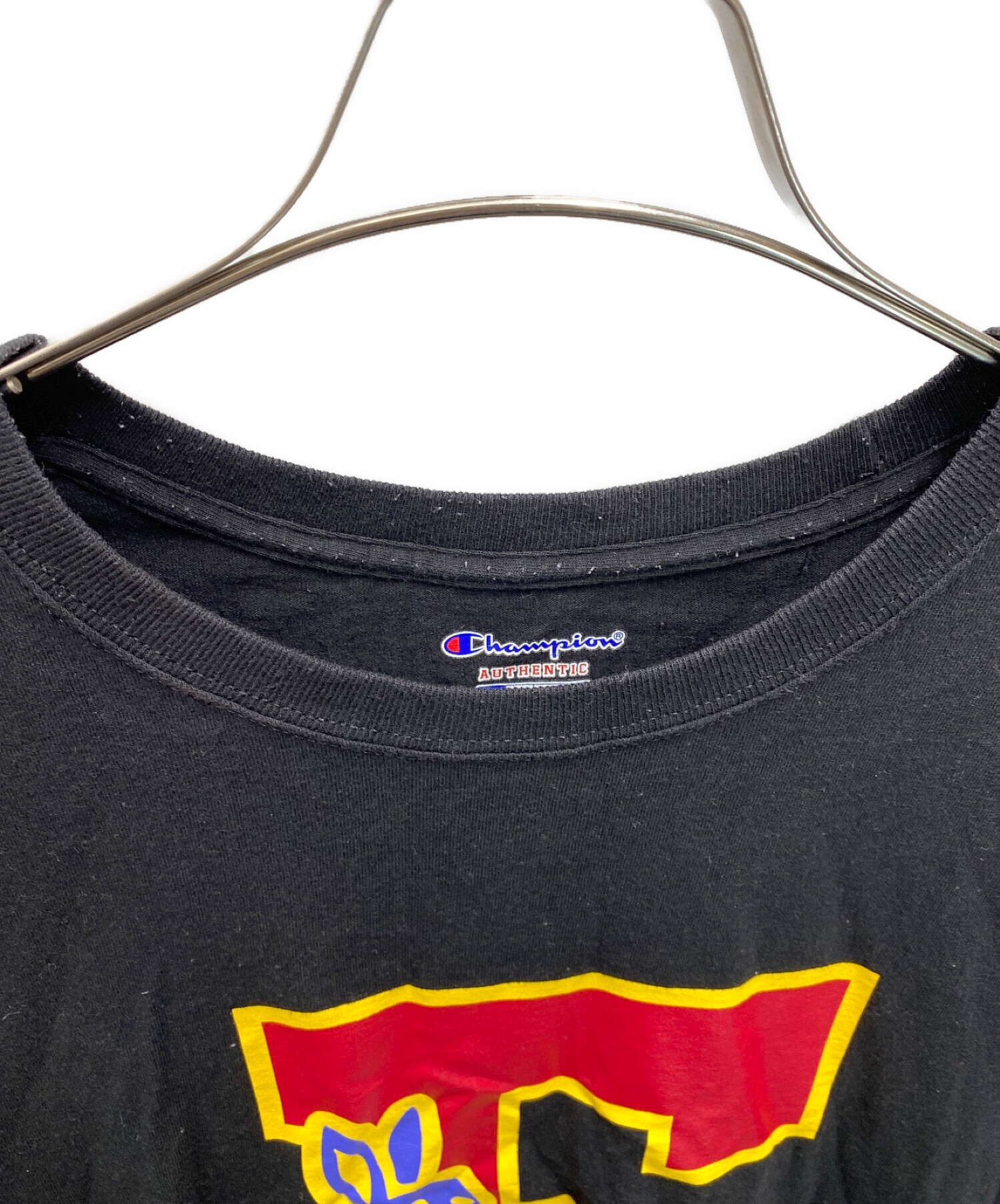 FR2 (ファッキングラビッツ) Champion (チャンピオン) プリントTシャツ ブラック サイズ:XL