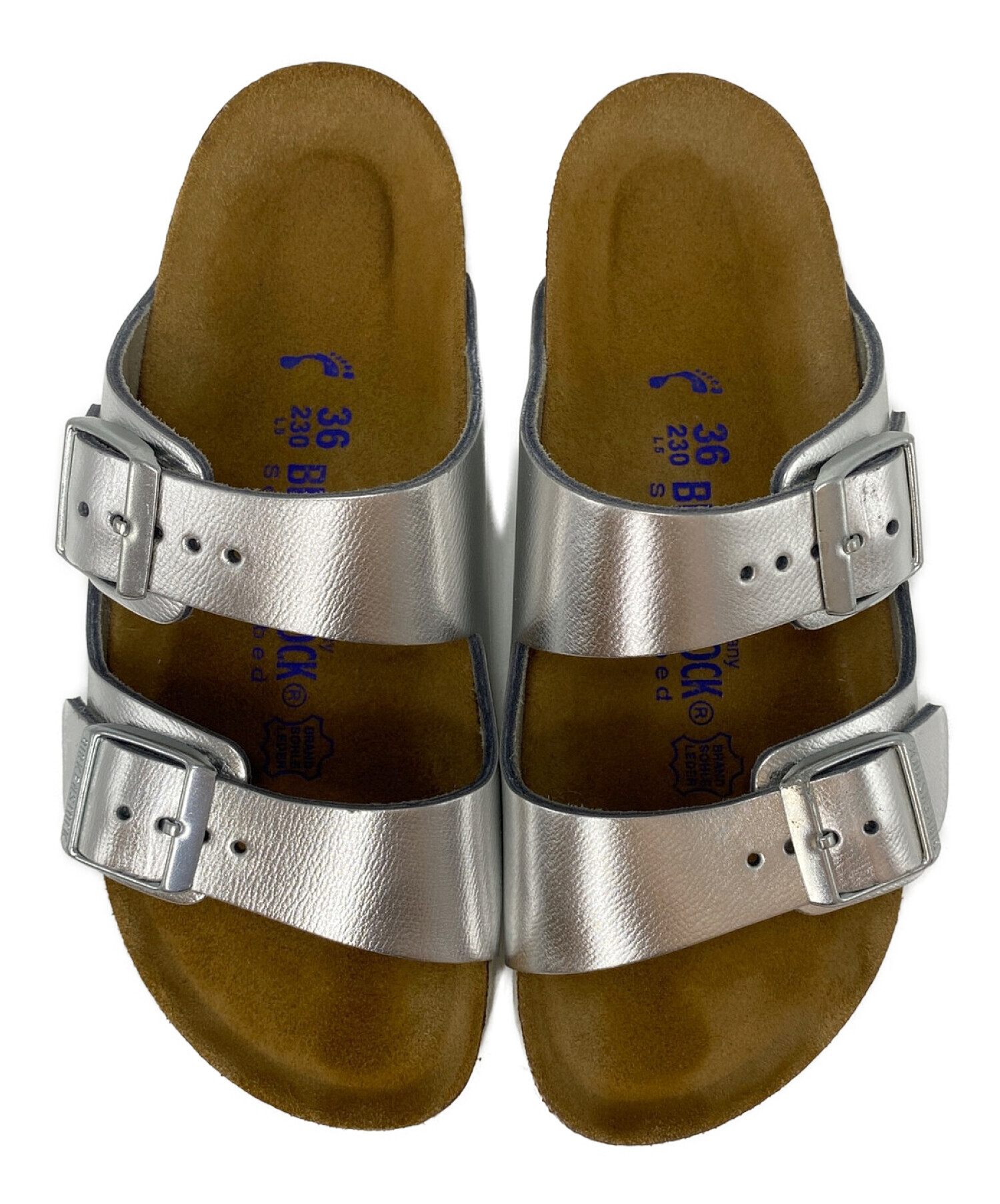 中古・古着通販】BIRKENSTOCK (ビルケンシュトック) アリゾナ シルバー