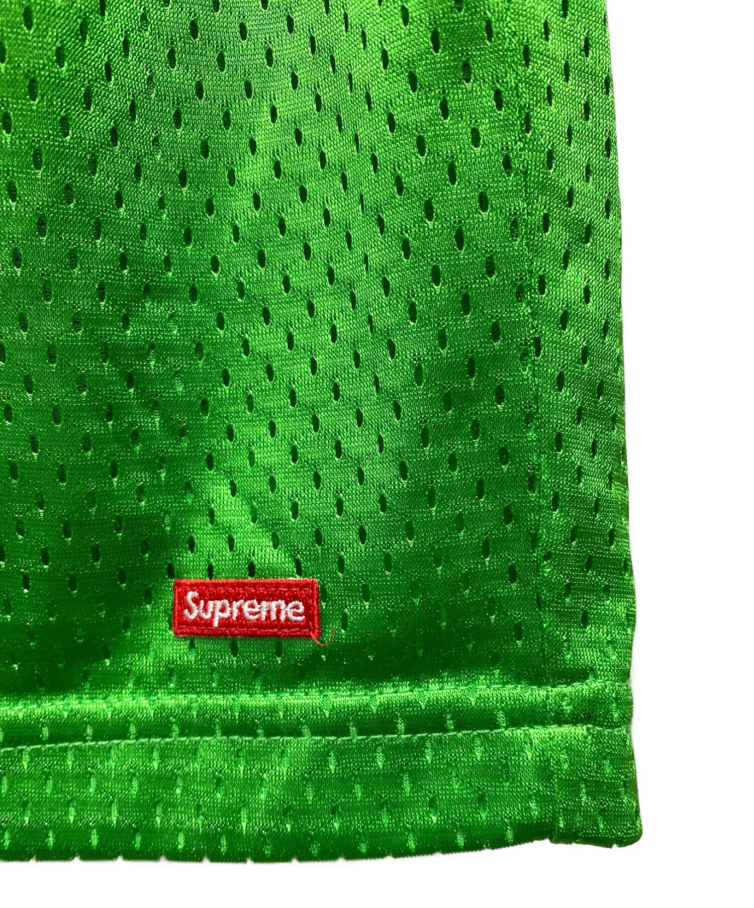 SUPREME (シュプリーム) スモールボックスバギーメッシュショーツ グリーン サイズ:S