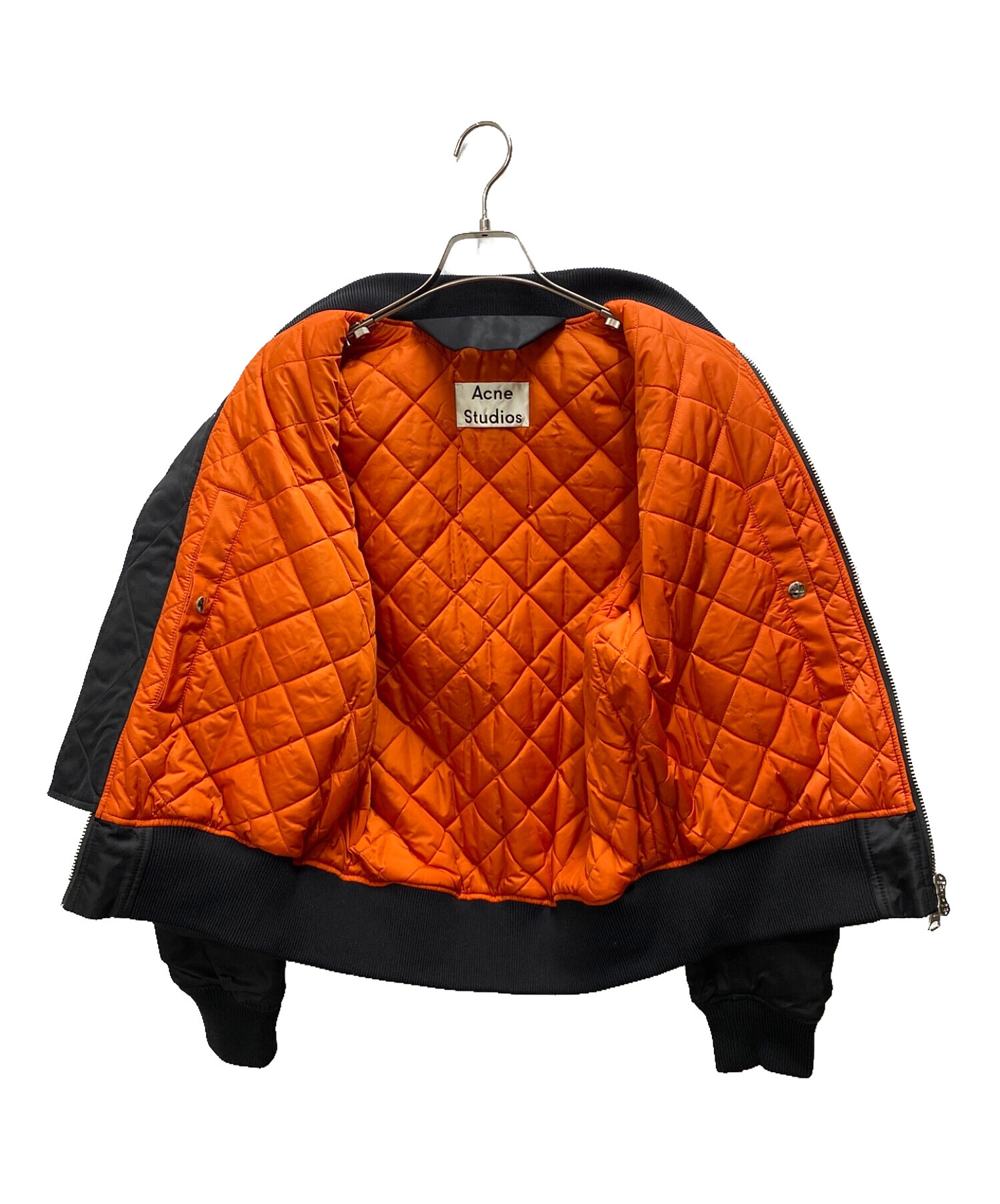 ACNE STUDIOS (アクネストゥディオス) MAKIO MA-1 BOMBER JACKET ブラック サイズ:44