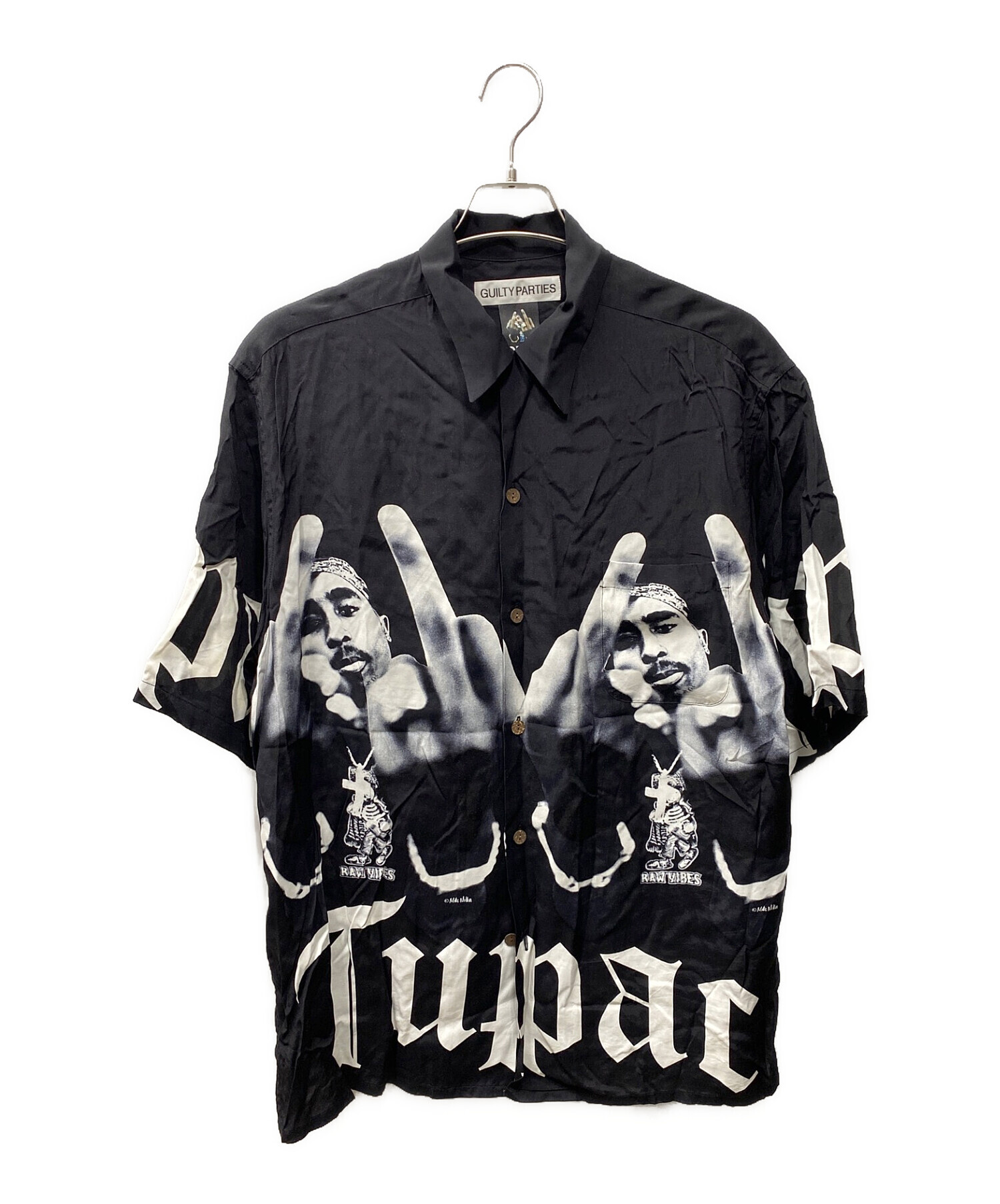 WACKO MARIA (ワコマリア) 2PAC (2パック) AWAIIAN SHIRT ブラック サイズ:XL