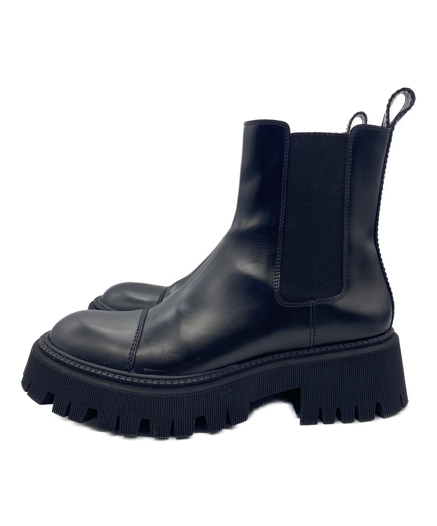 BALENCIAGA (バレンシアガ) TRACTOR 20MM ／サイドゴアブーツ ブラック サイズ:43