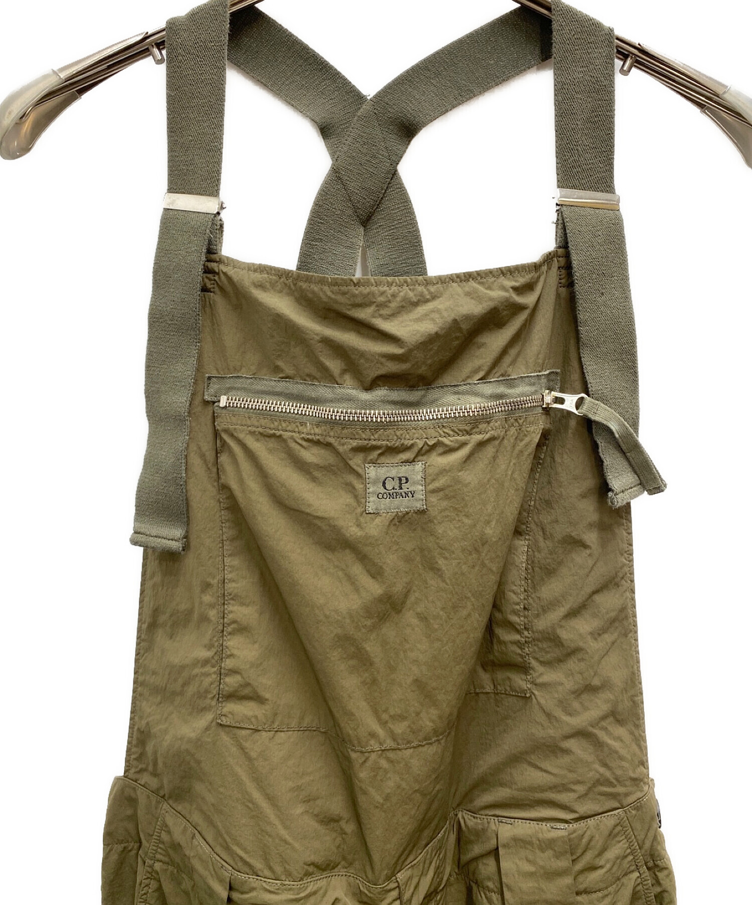 C.P COMPANY (シーピーカンパニー) Nylon Cargo Dungarees カーキ サイズ:48