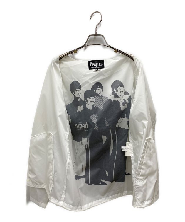 COMME des GARCONS (コムデギャルソン) THE BEATLES (ビートルズ) バックプリントナイロンジャケット ホワイト サイズ:S