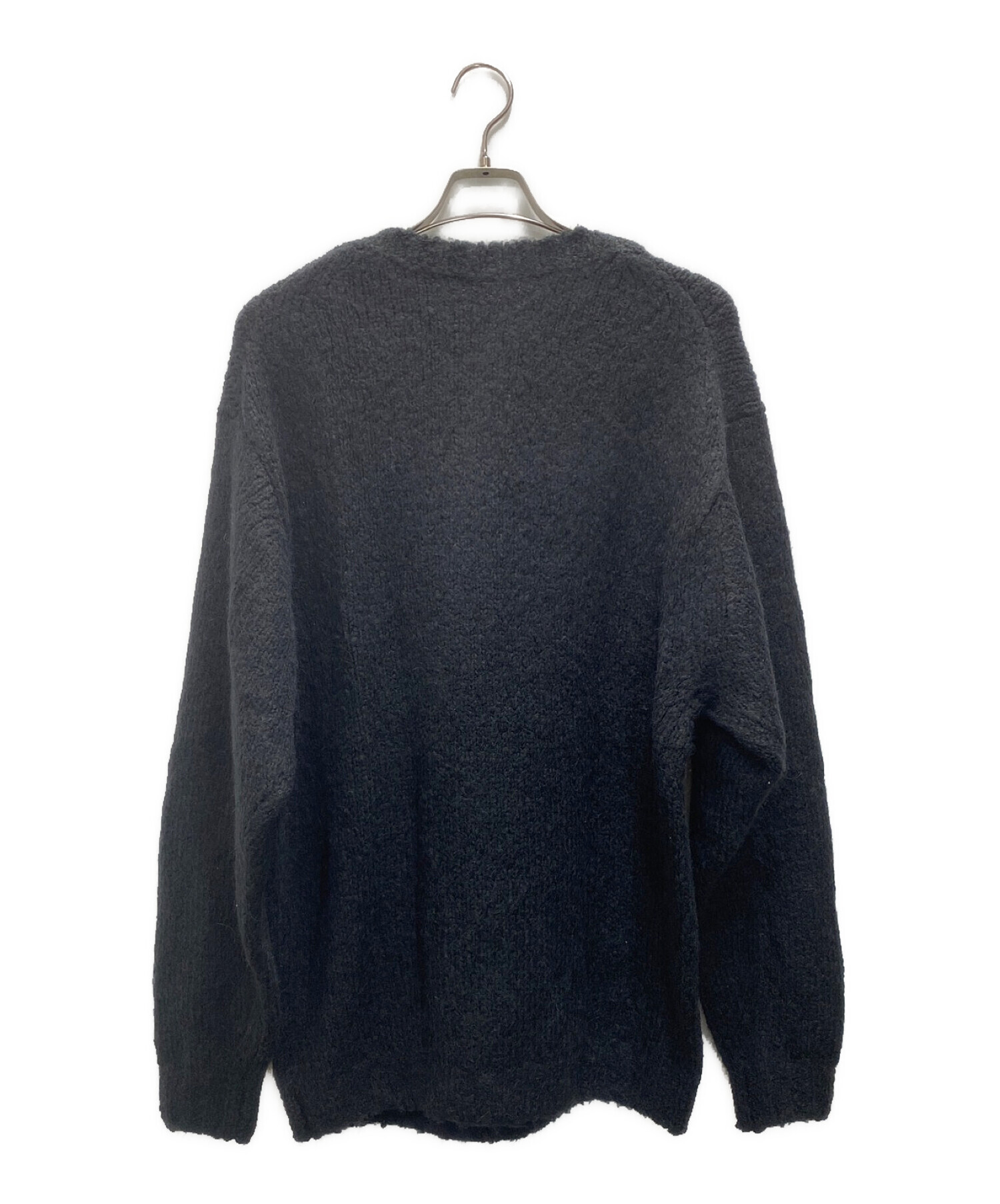 H BEAUTY&YOUTH (エイチ ビューティアンドユース) TAM COLOR CREW NECK KNIT ブラック サイズ:L