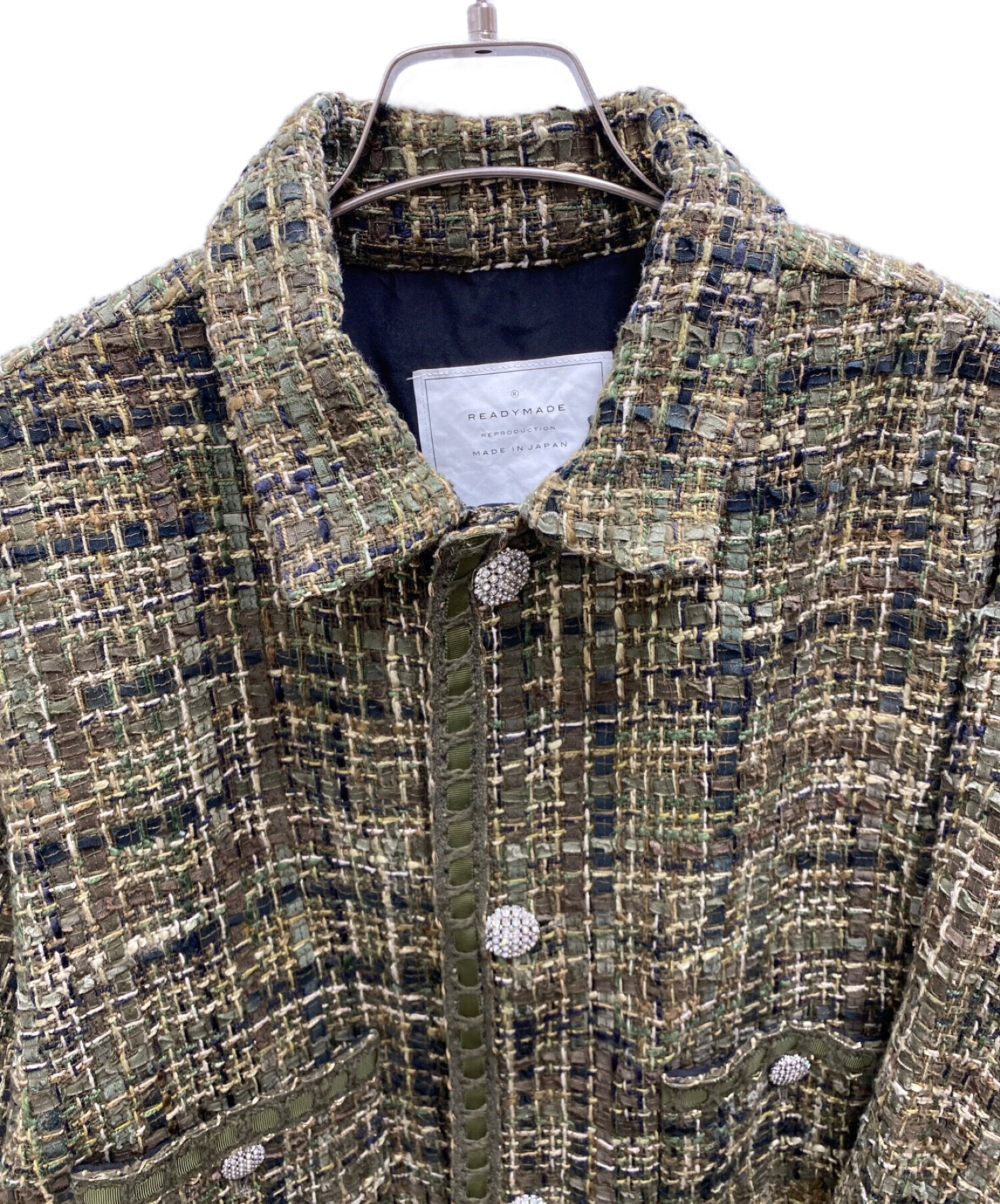 専門 READYMADE tweed shirt jacket ツイード レディメイド