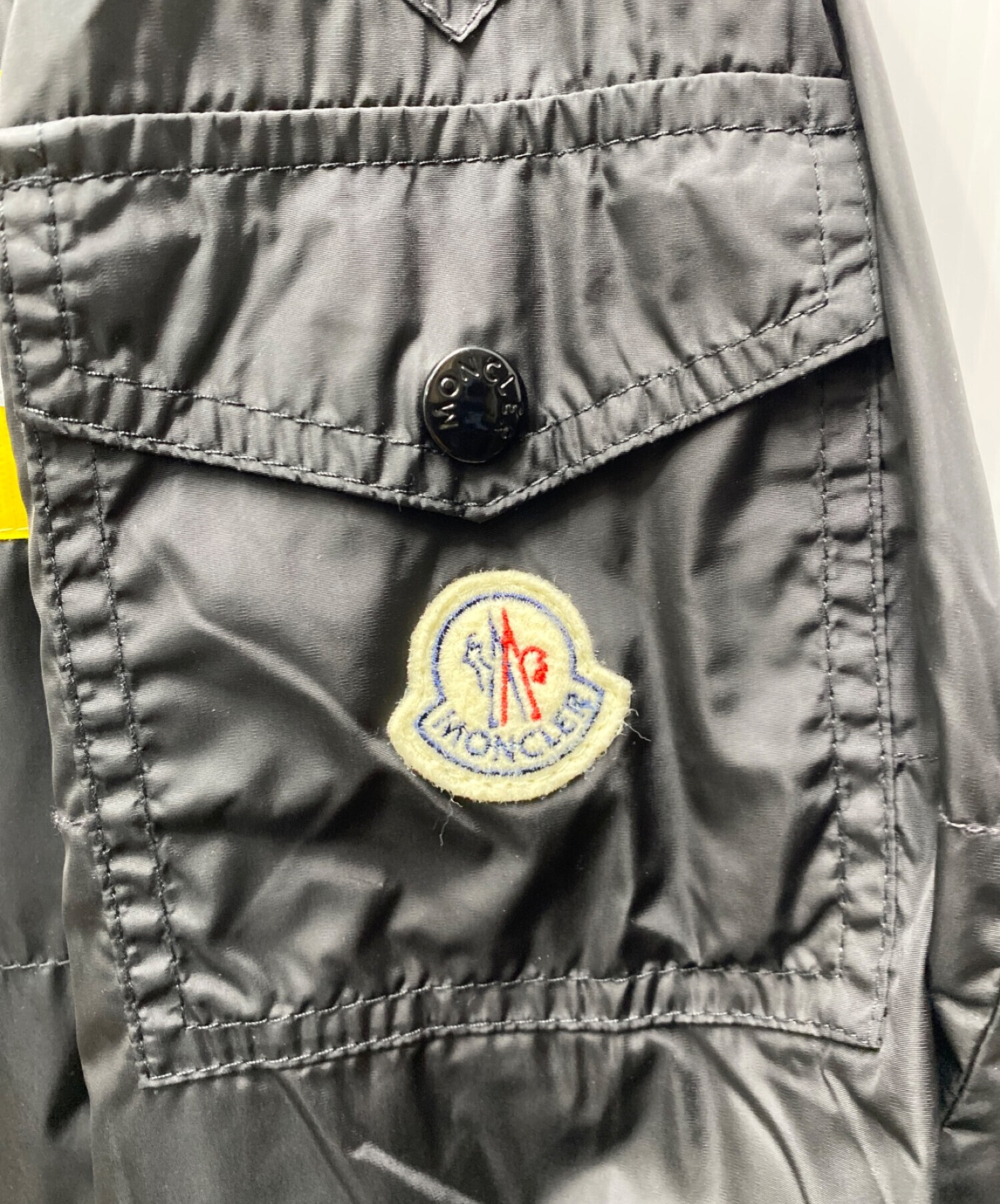 MONCLER 365 (モンクレール 365) COMME des GARCONS (コムデギャルソン) リフレクターナイロンジャケット ブラック  サイズ:1