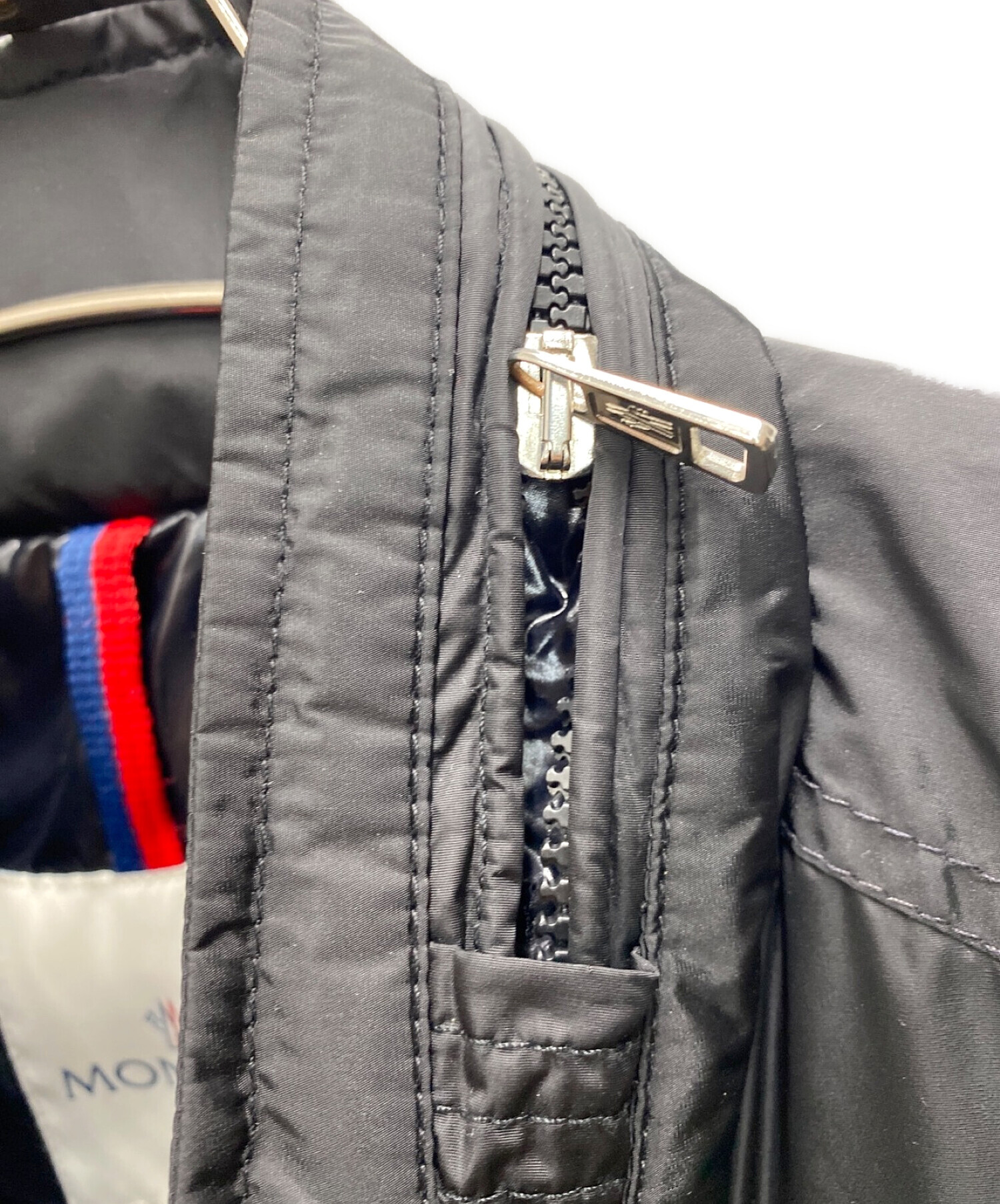 MONCLER 365 (モンクレール 365) COMME des GARCONS (コムデギャルソン) リフレクターナイロンジャケット ブラック  サイズ:1