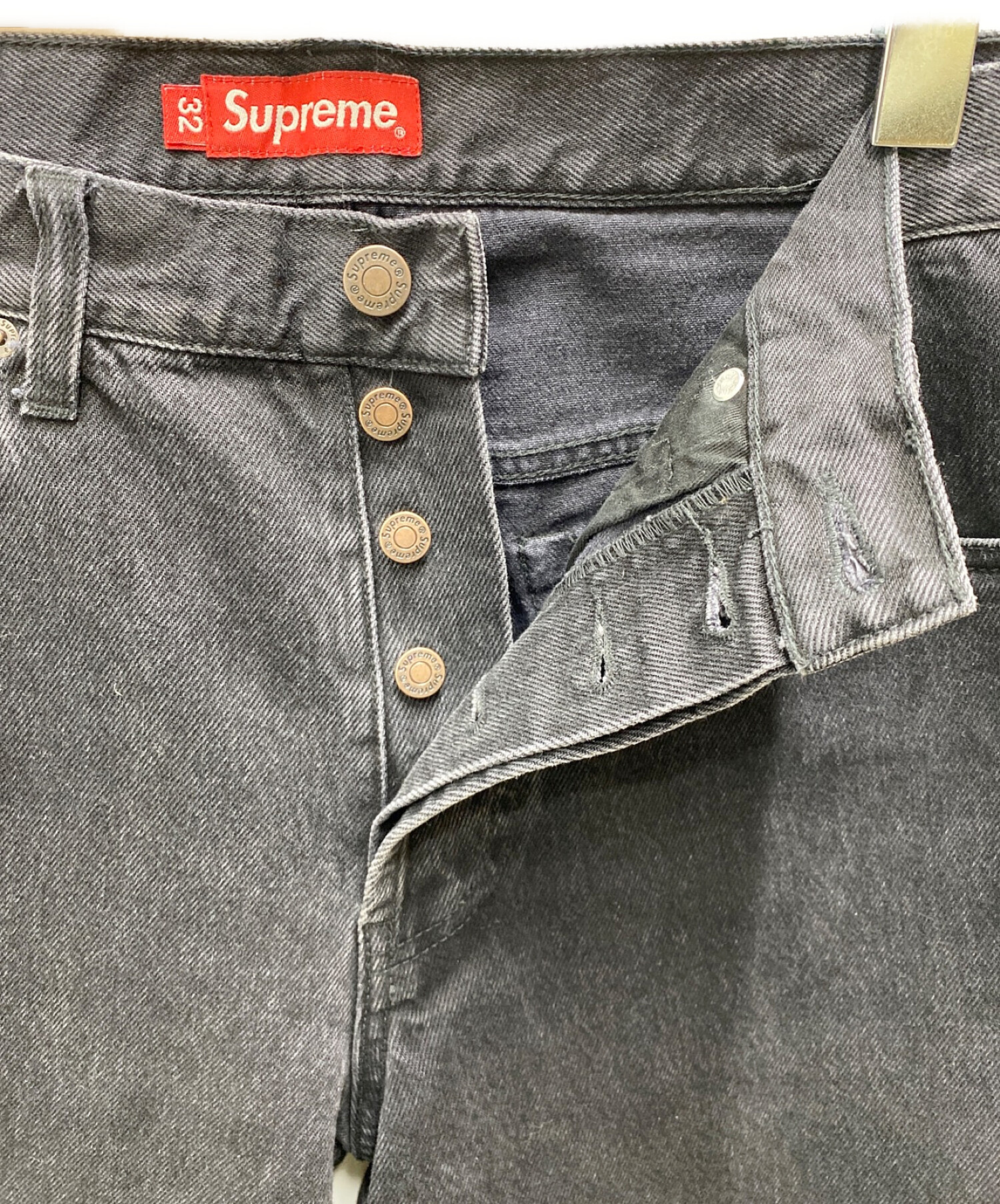 中古・古着通販】SUPREME (シュプリーム) regular jean ブラック