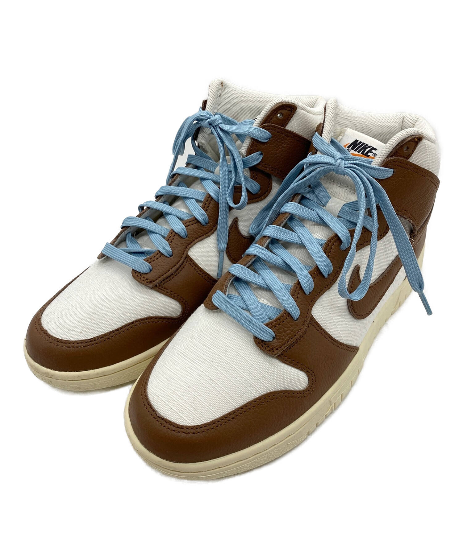 中古・古着通販】NIKE (ナイキ) DUNK HI RETRO PRM ブラウン×ホワイト