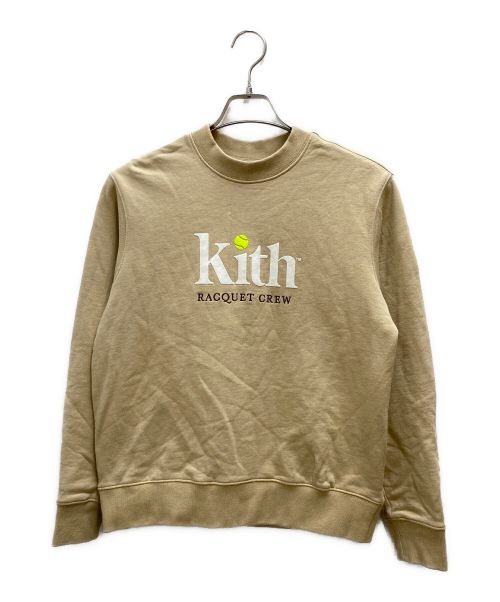 【中古・古着通販】KITH (キス) Wilson (ウィルソン) クルーネックスウェット ベージュ サイズ:XS｜ブランド・古着通販  トレファク公式【TREFAC FASHION】スマホサイト