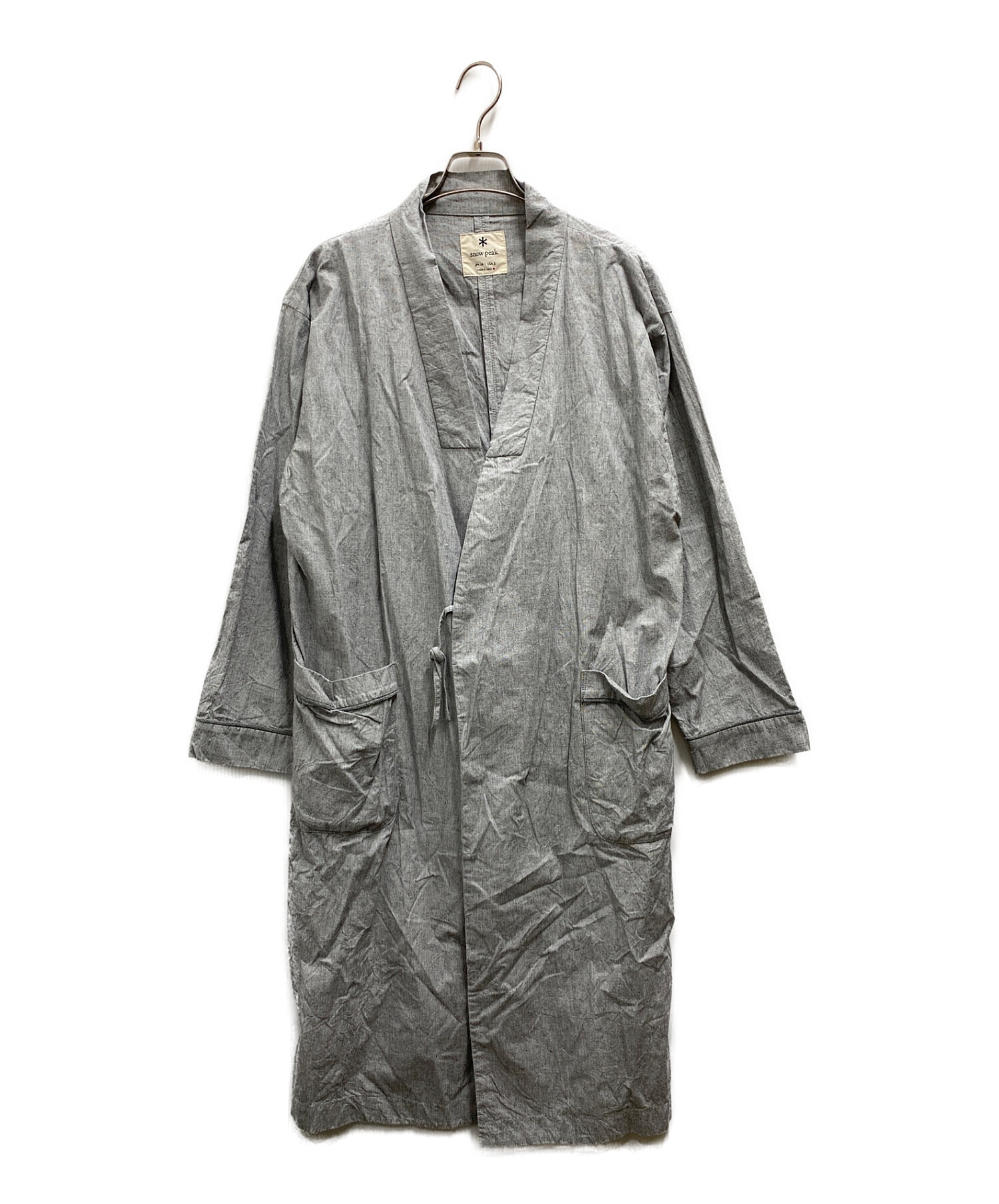 中古・古着通販】snow peak (スノーピーク) NORAGI Long Coat グレー サイズ:M｜ブランド・古着通販  トレファク公式【TREFAC FASHION】スマホサイト