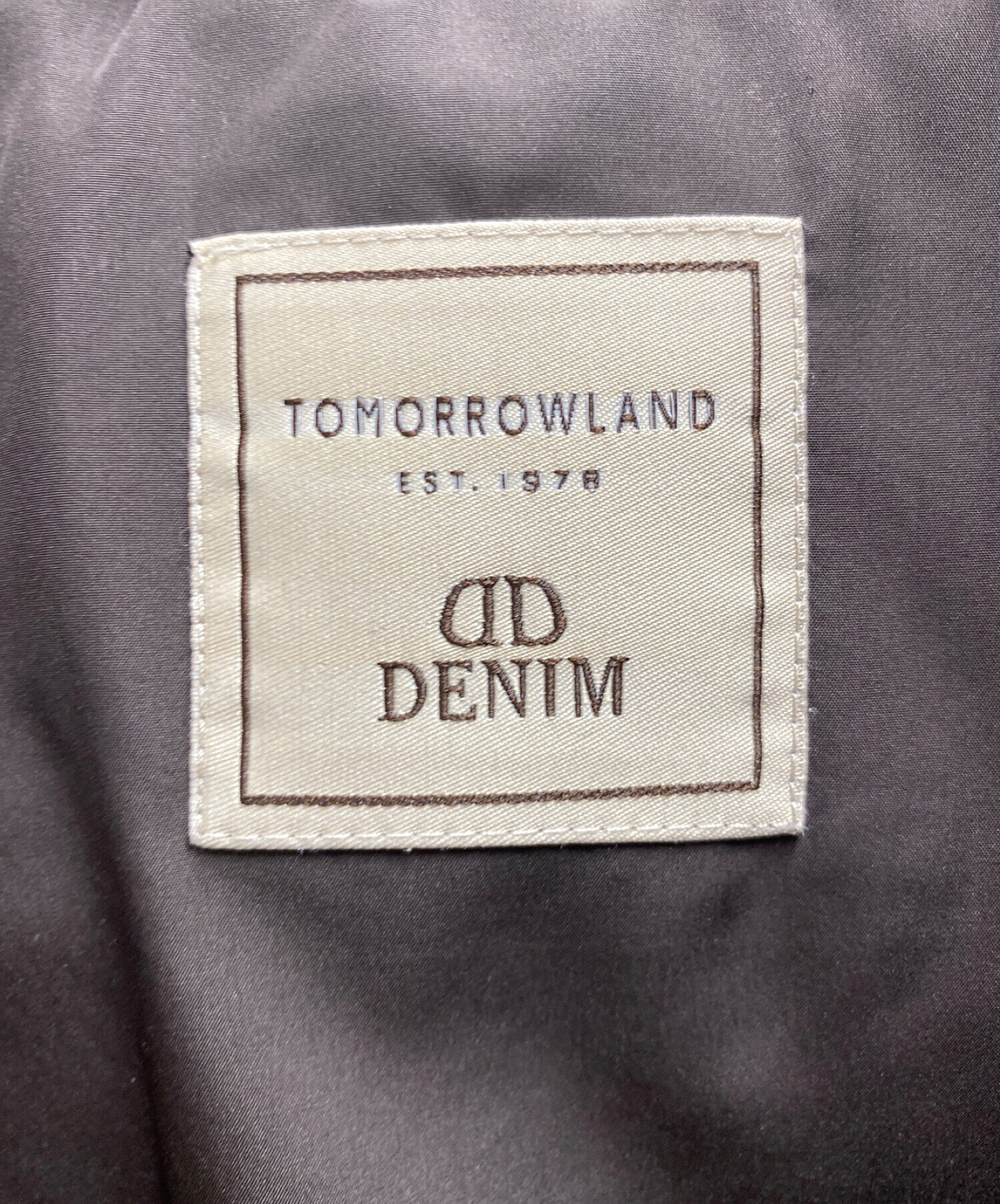 TOMORROW LAND (トゥモローランド) DENIM (デニム) ダウンジャケット ブラウン サイズ:46