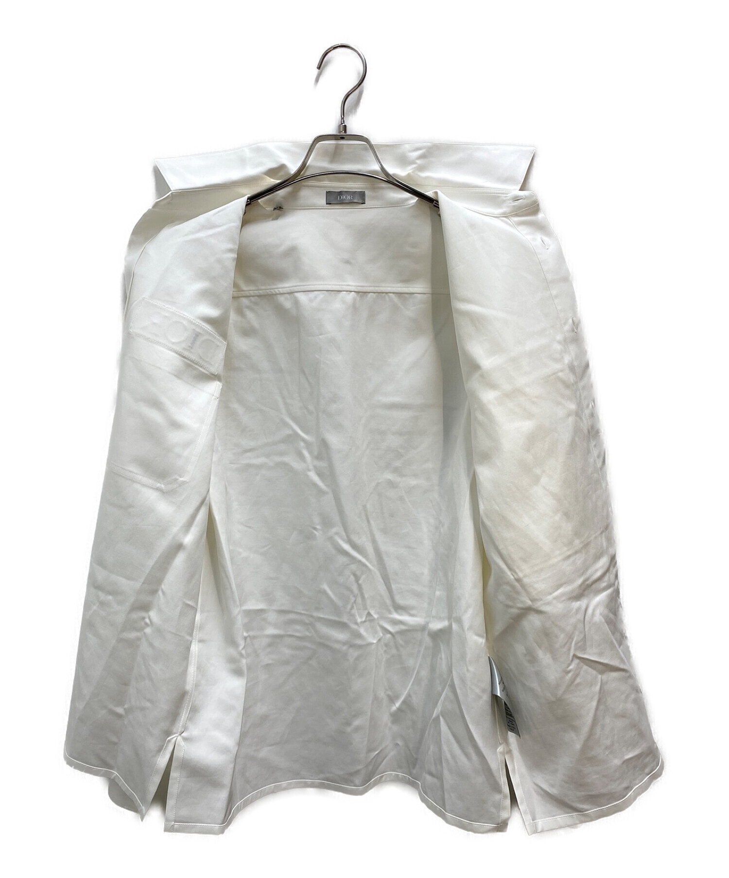 Dior (ディオール) sacai (サカイ) オーバーサイズ切替シャツ ホワイト サイズ:41