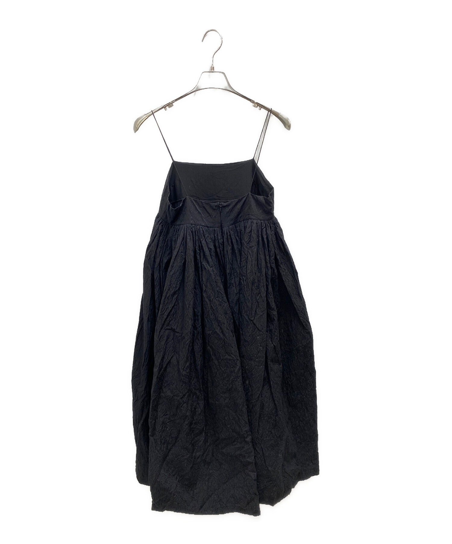 CECILIE BAHNSEN (セシリーバンセン) オーバーサイズロングスカート ブラック サイズ:UK6