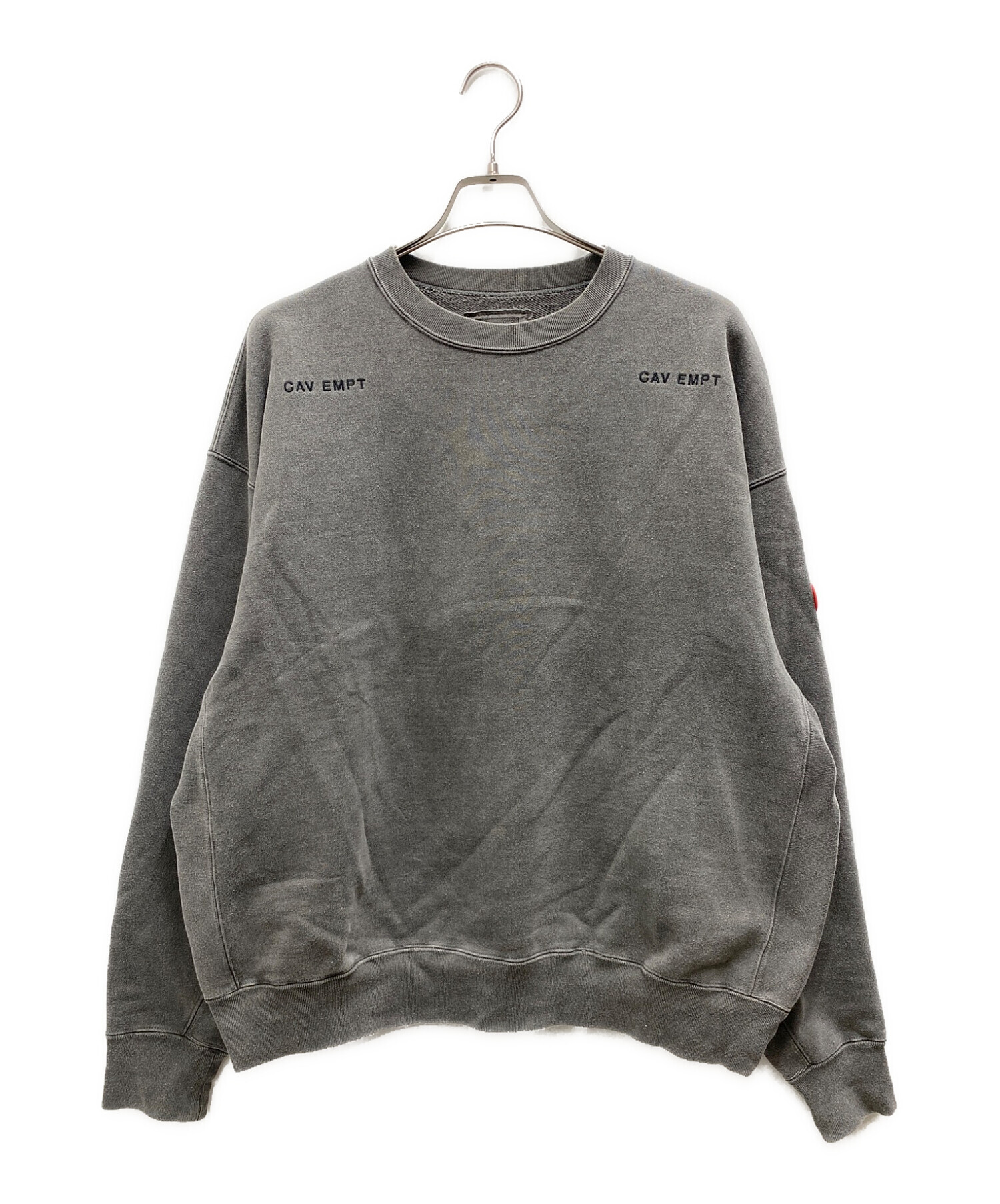 C.E (シーイー) OVERDYE CREW NECK グレー サイズ:L