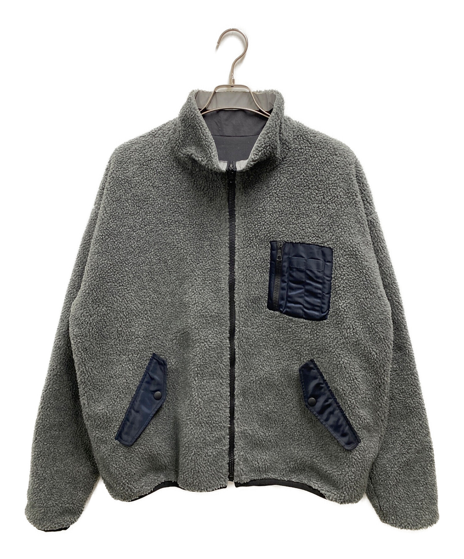 JOHN ELLIOTT (ジョン エリオット) REVERSIBLE SAIL JACKET グレー サイズ:記載無し