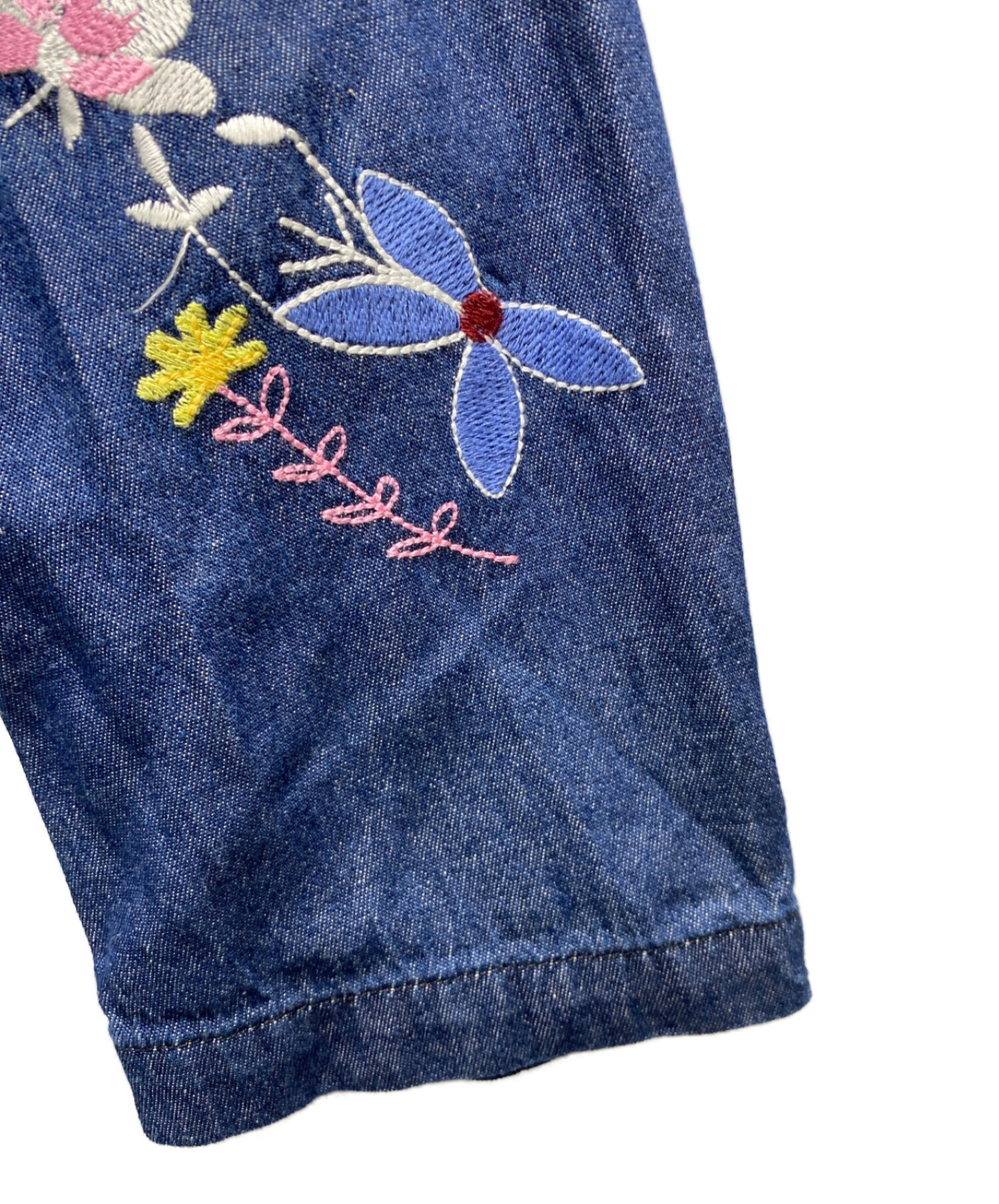 Engineered Garments (エンジニアド ガーメンツ) Denim Floral Embroidery ワークジャケット インディゴ  サイズ:M