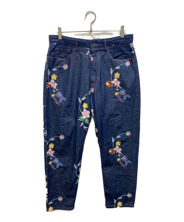 中古・古着通販】Engineered Garments (エンジニアド ガーメンツ) Denim Floral Embroidery ワークパンツ  インディゴ サイズ:Ｍ｜ブランド・古着通販 トレファク公式【TREFAC FASHION】スマホサイト