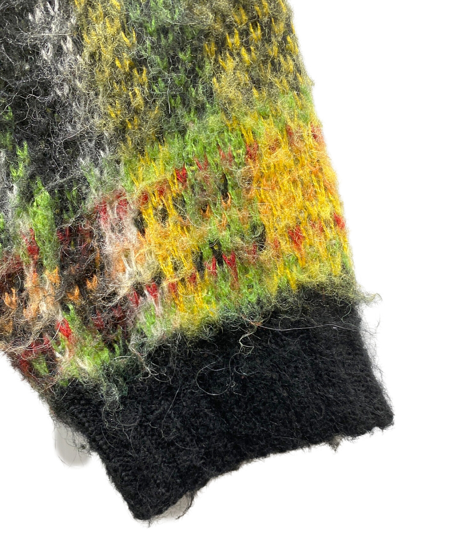 SUPREME (シュプリーム) Brushed Plaid Sweater グリーン サイズ:S